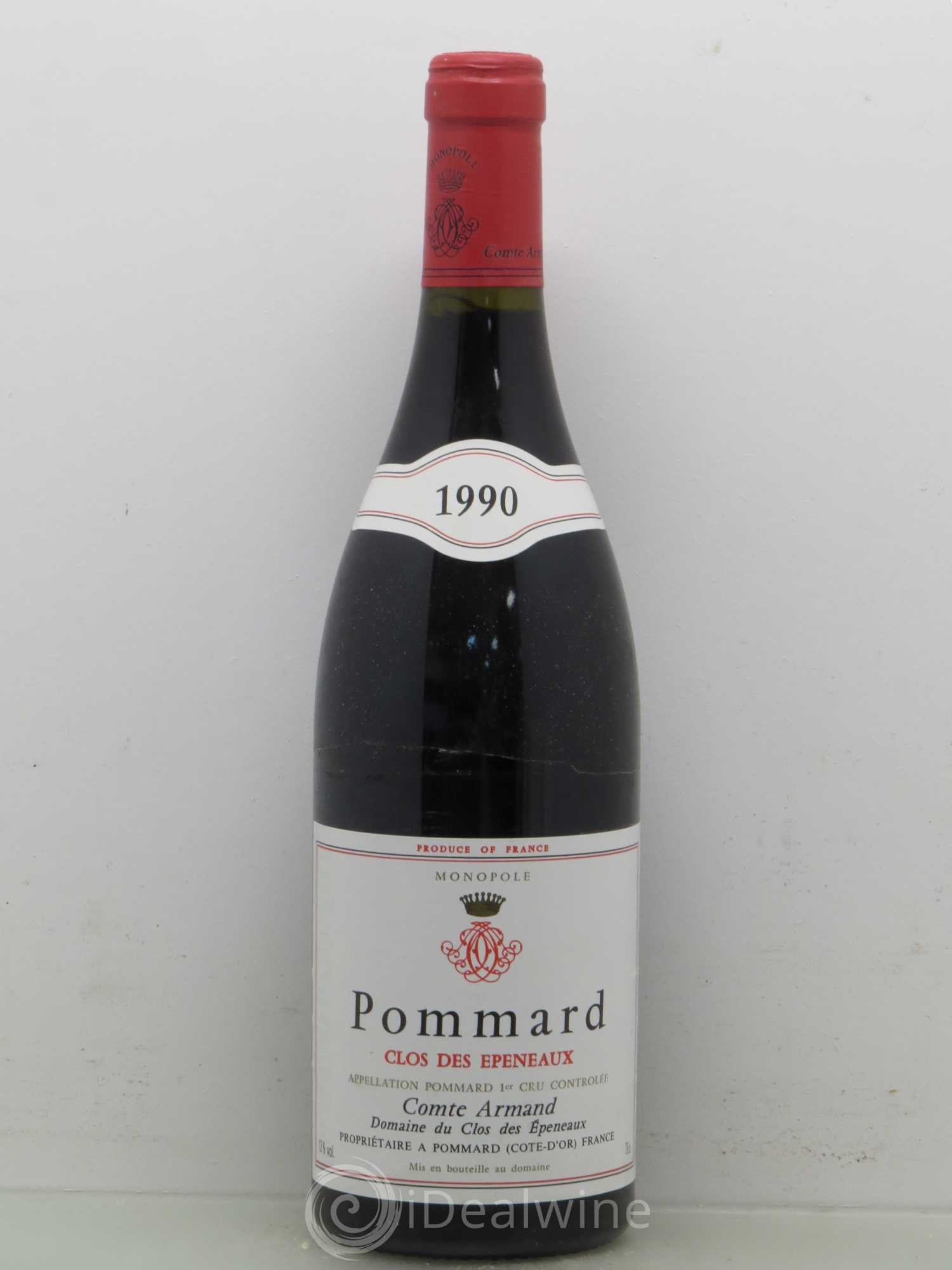 Pommard 1er Cru Clos des Epeneaux Comte Armand 1990 - Lot de 1 bouteille - 0