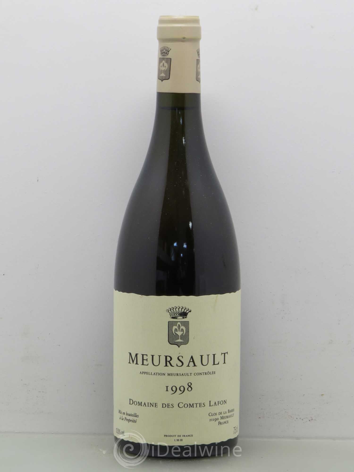 Meursault Comtes Lafon (Domaine des) 1998 - Lot de 1 bouteille - 0
