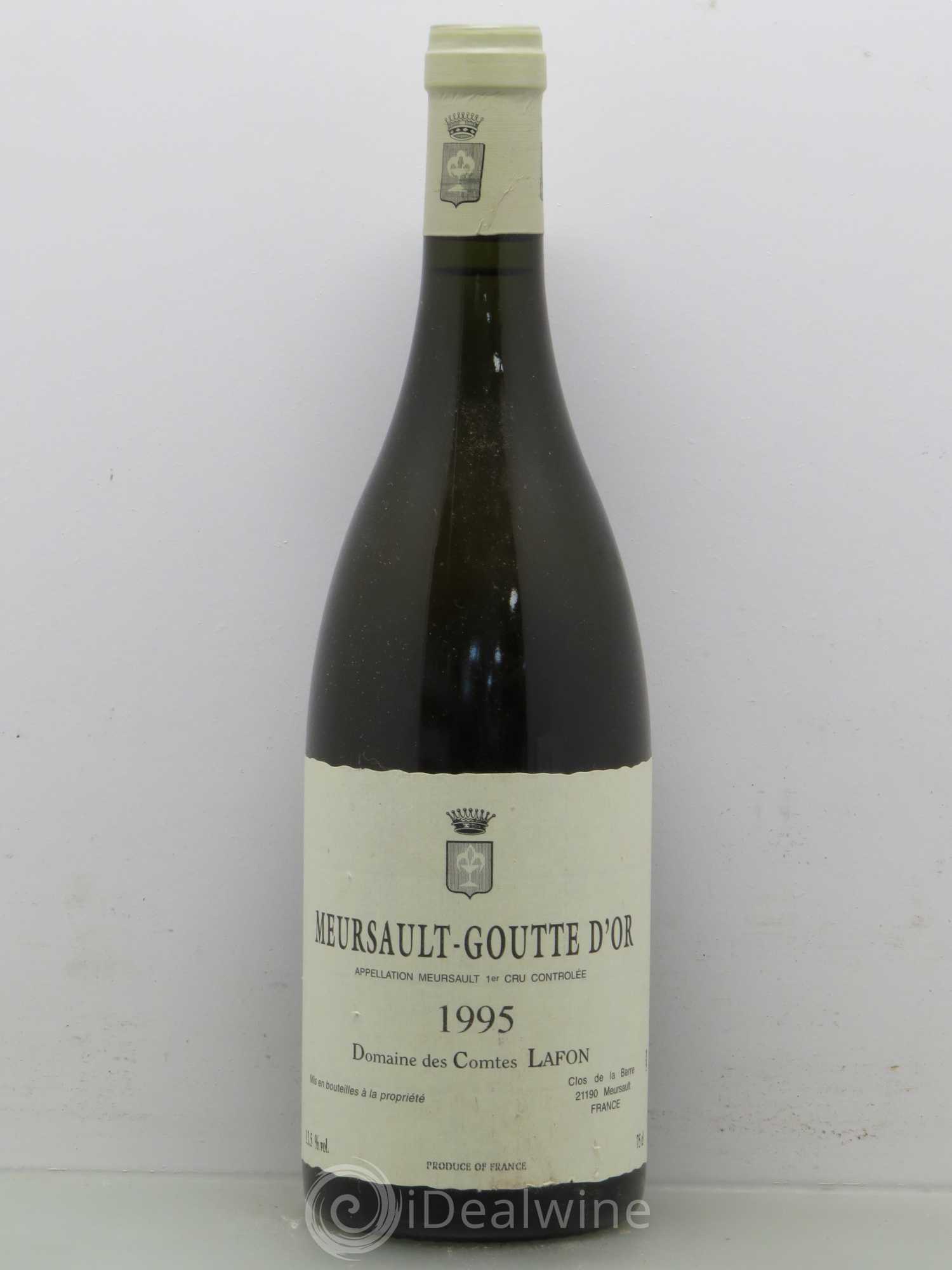 Meursault 1er Cru Goutte d'Or Comtes Lafon (Domaine des) 1995 - Lot de 1 bouteille - 0