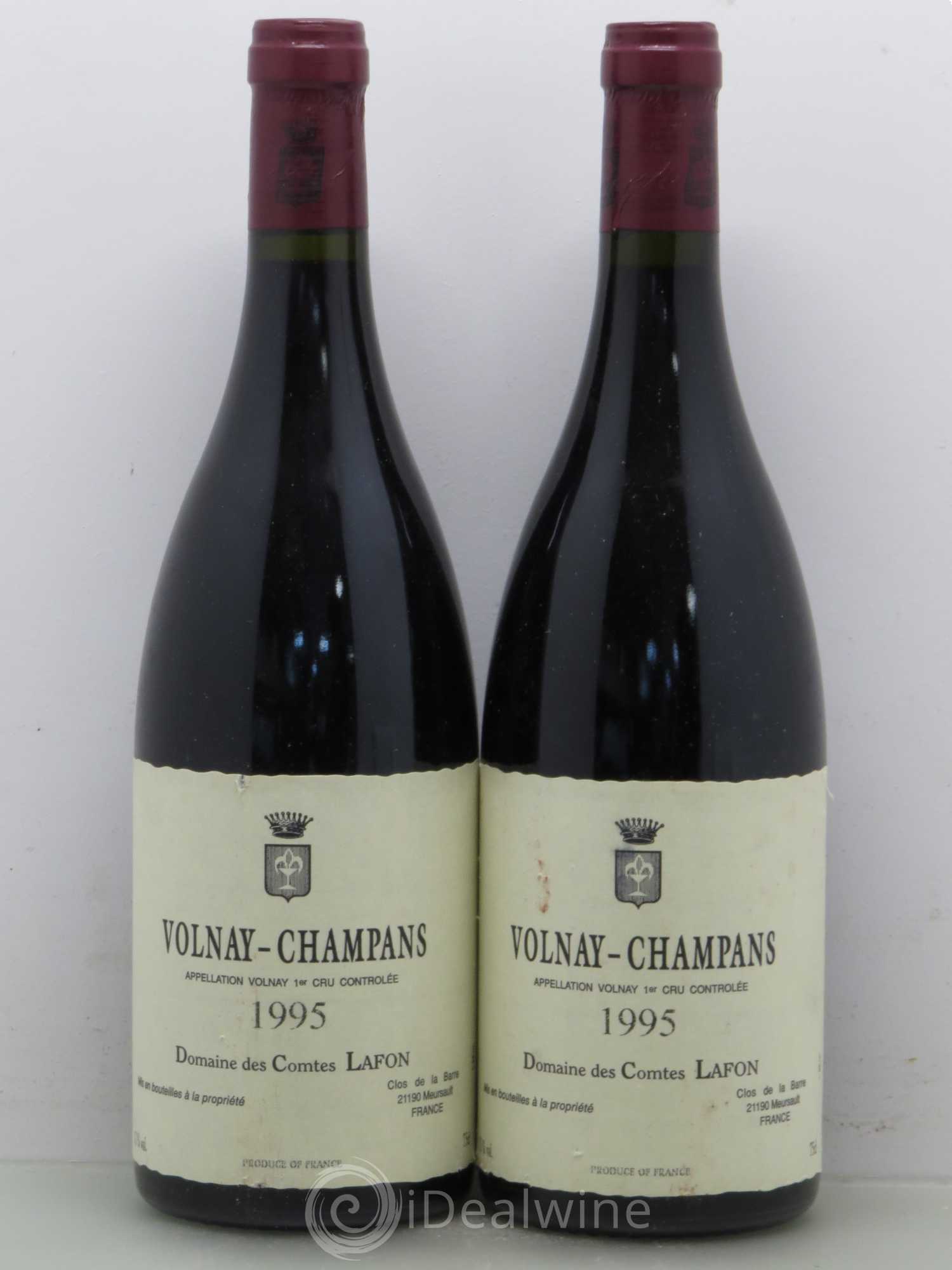 Volnay 1er Cru Champans Comtes Lafon (Domaine des) 1995 - Lot de 2 bouteilles - 0