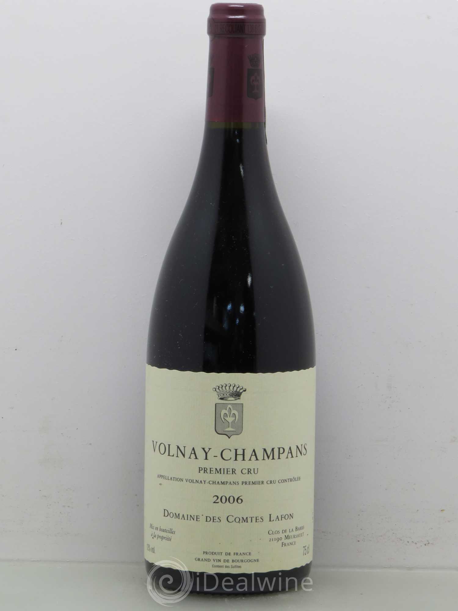 Volnay 1er Cru Champans Comtes Lafon (Domaine des) 2006 - Lot de 1 bouteille - 0