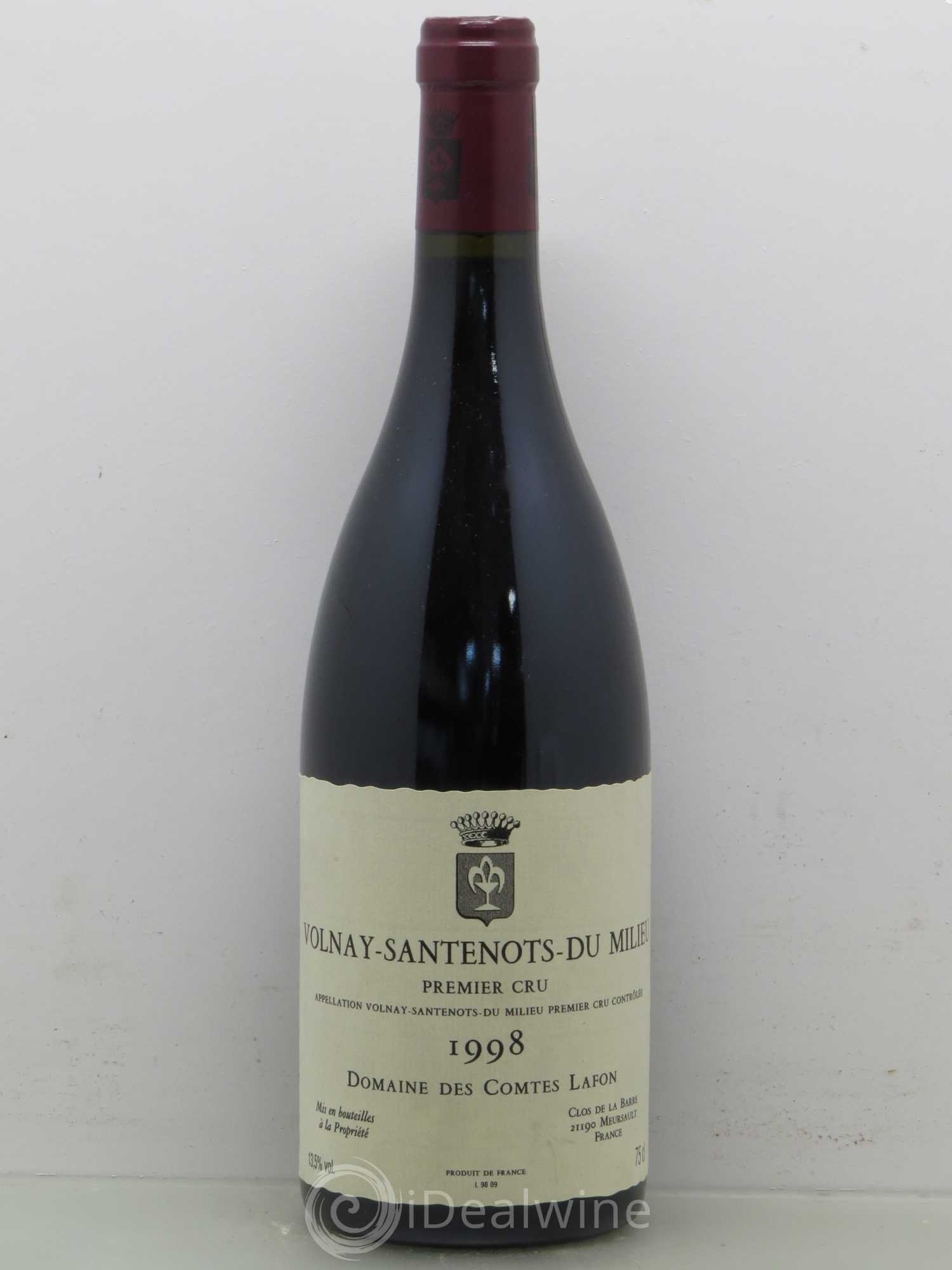 Volnay 1er Cru Santenots du Milieu Comtes Lafon (Domaine des) 1998 - Posten von 1 Flasche - 0
