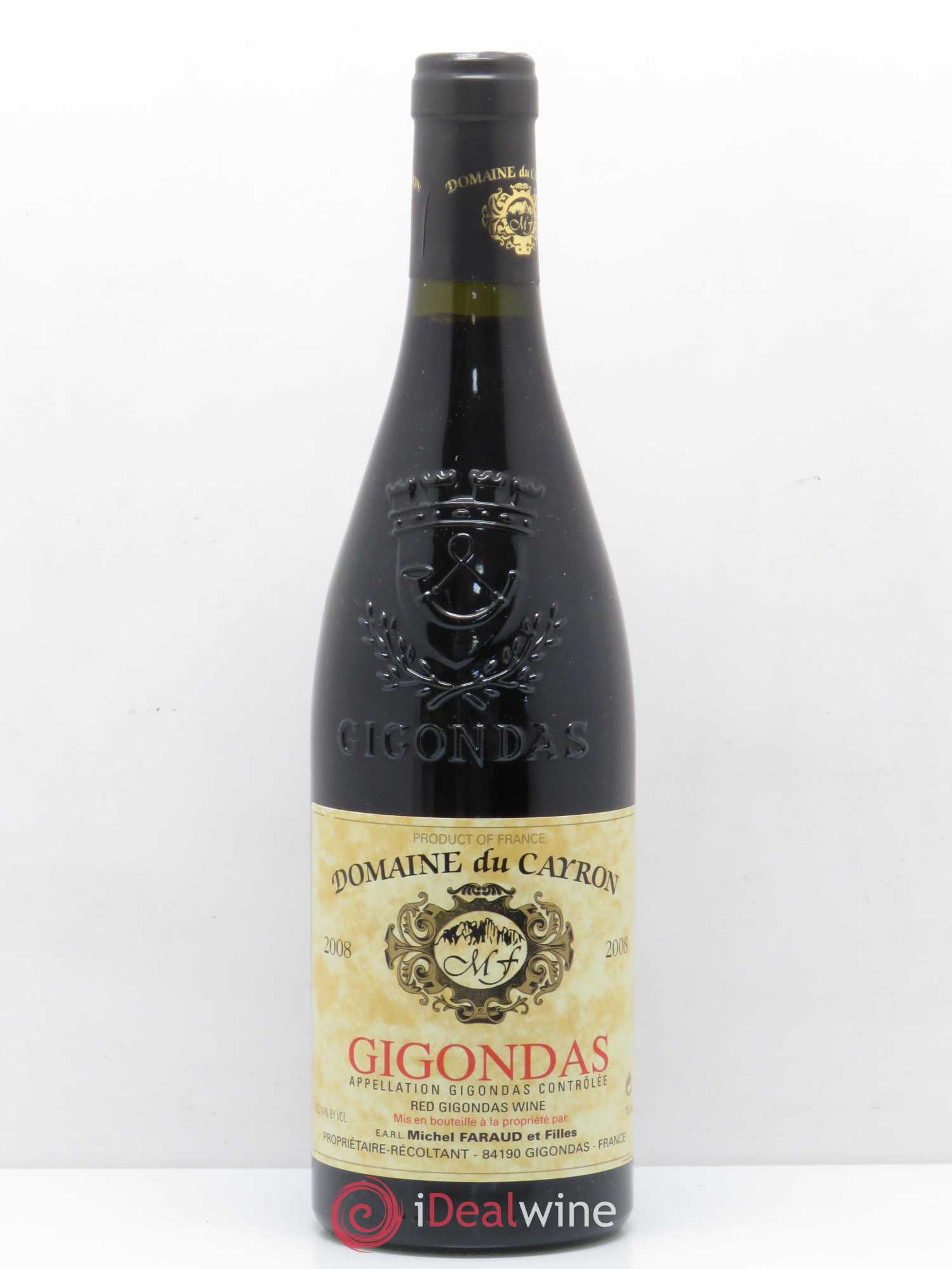 Gigondas Cayron 2008 - Lot de 1 bouteille - 0