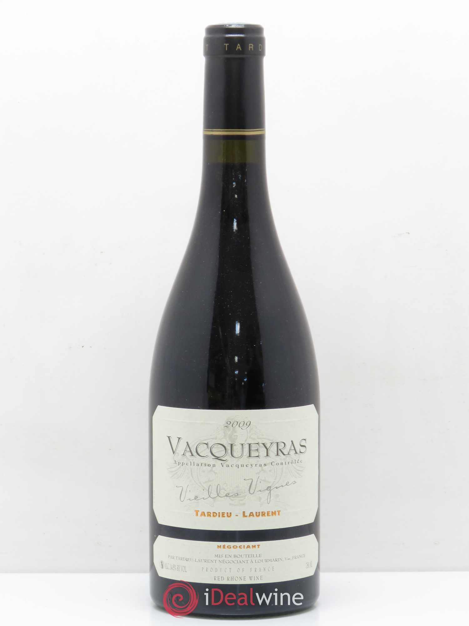 Vacqueyras Vieilles Vignes Laurent Tardieu (sans prix de réserve) 2009 - Posten von 1 Flasche - 0