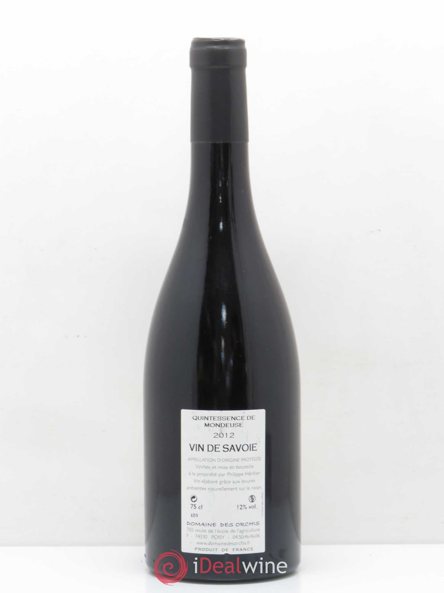 Vin de Savoie Quintessence de Mondeuse Domaine des Orchis (sans prix de réserve) 2012 - Posten von 1 Flasche - 1