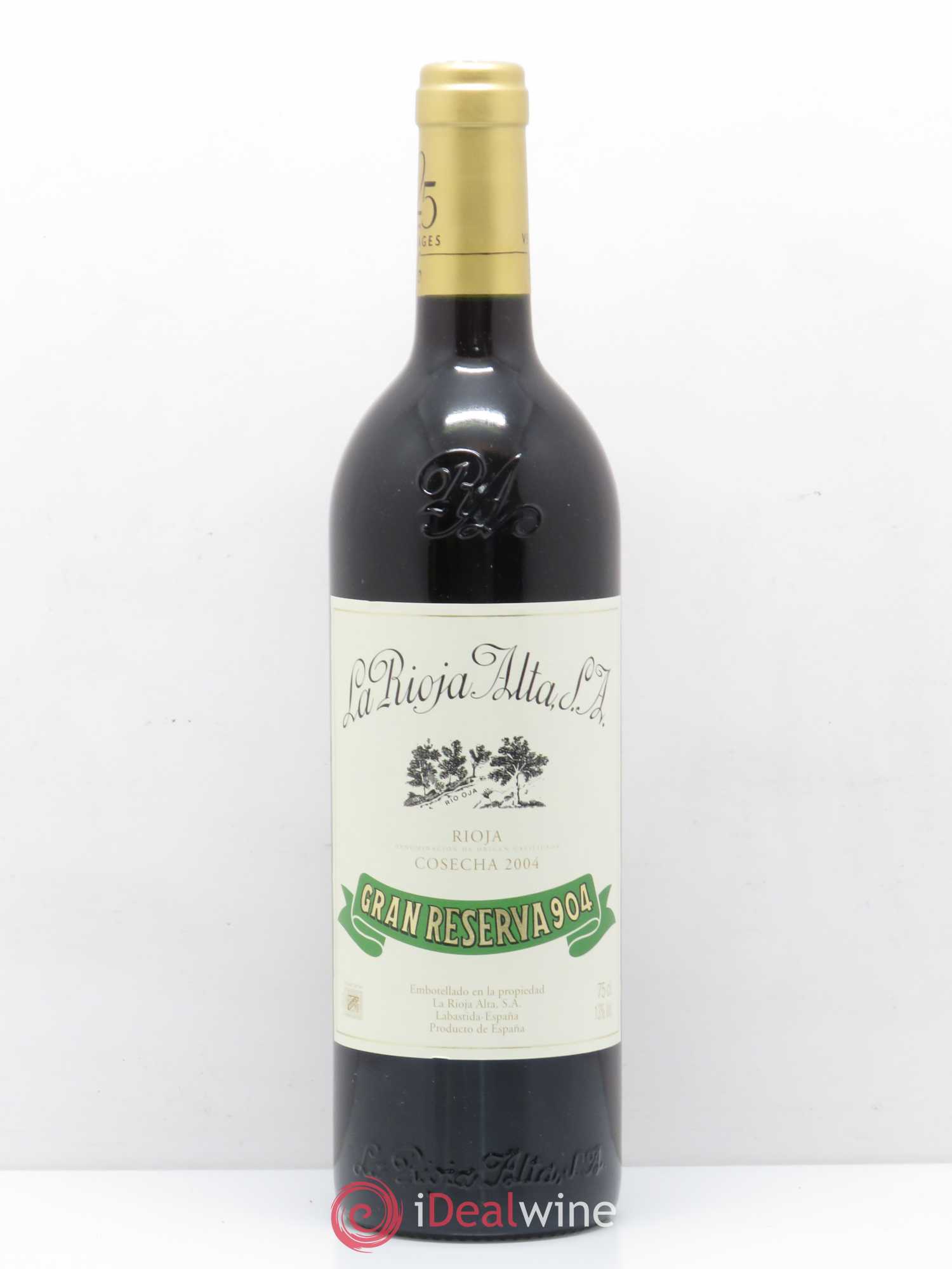 Rioja DOCa Gran Reserva 904 La Rioja Alta 2004 - Lot of 1 bottle - 0