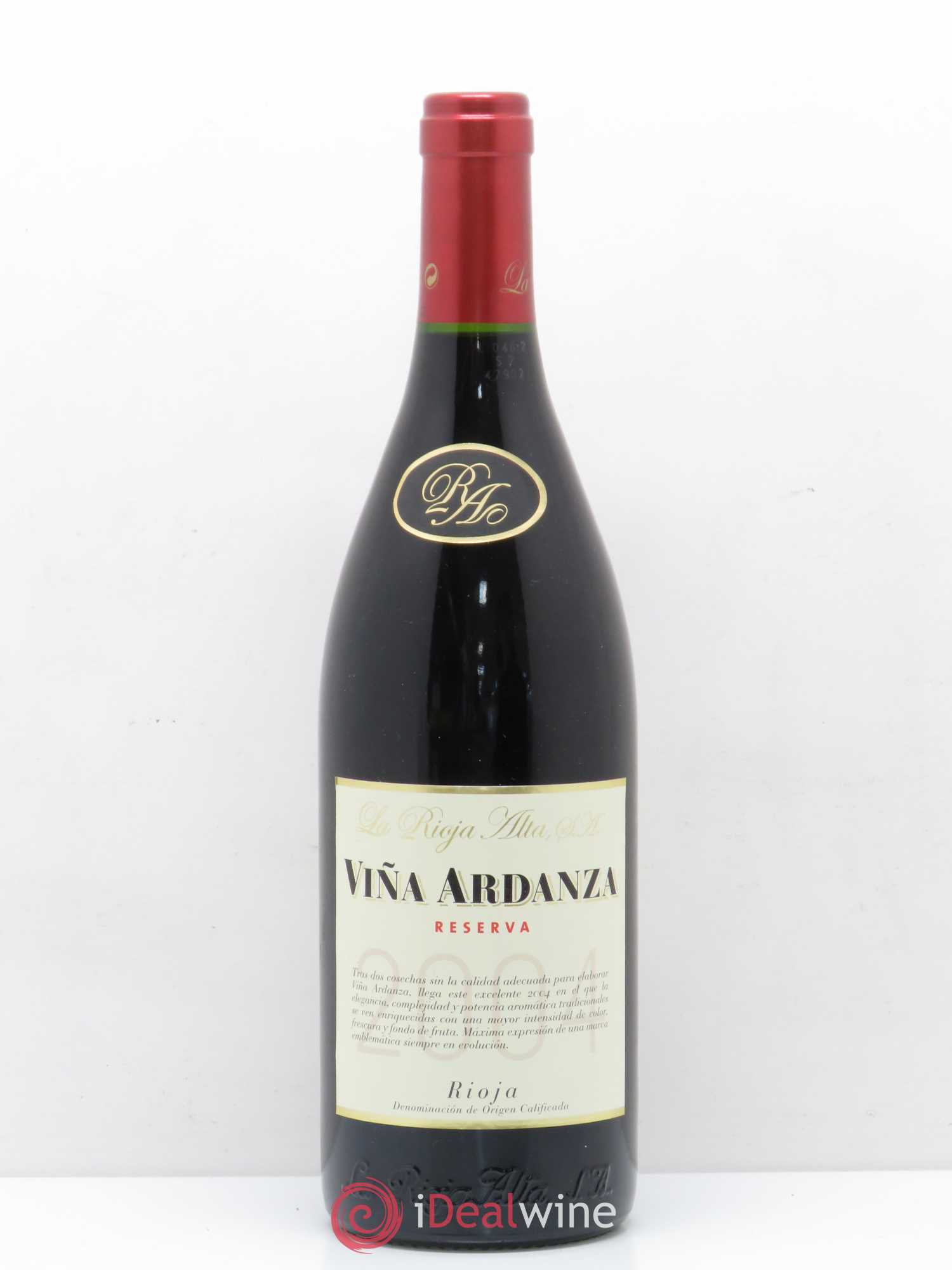 Rioja DOCA Vina Ardanza Reserva Vina Ardanza 2004 - Posten von 1 Flasche - 0