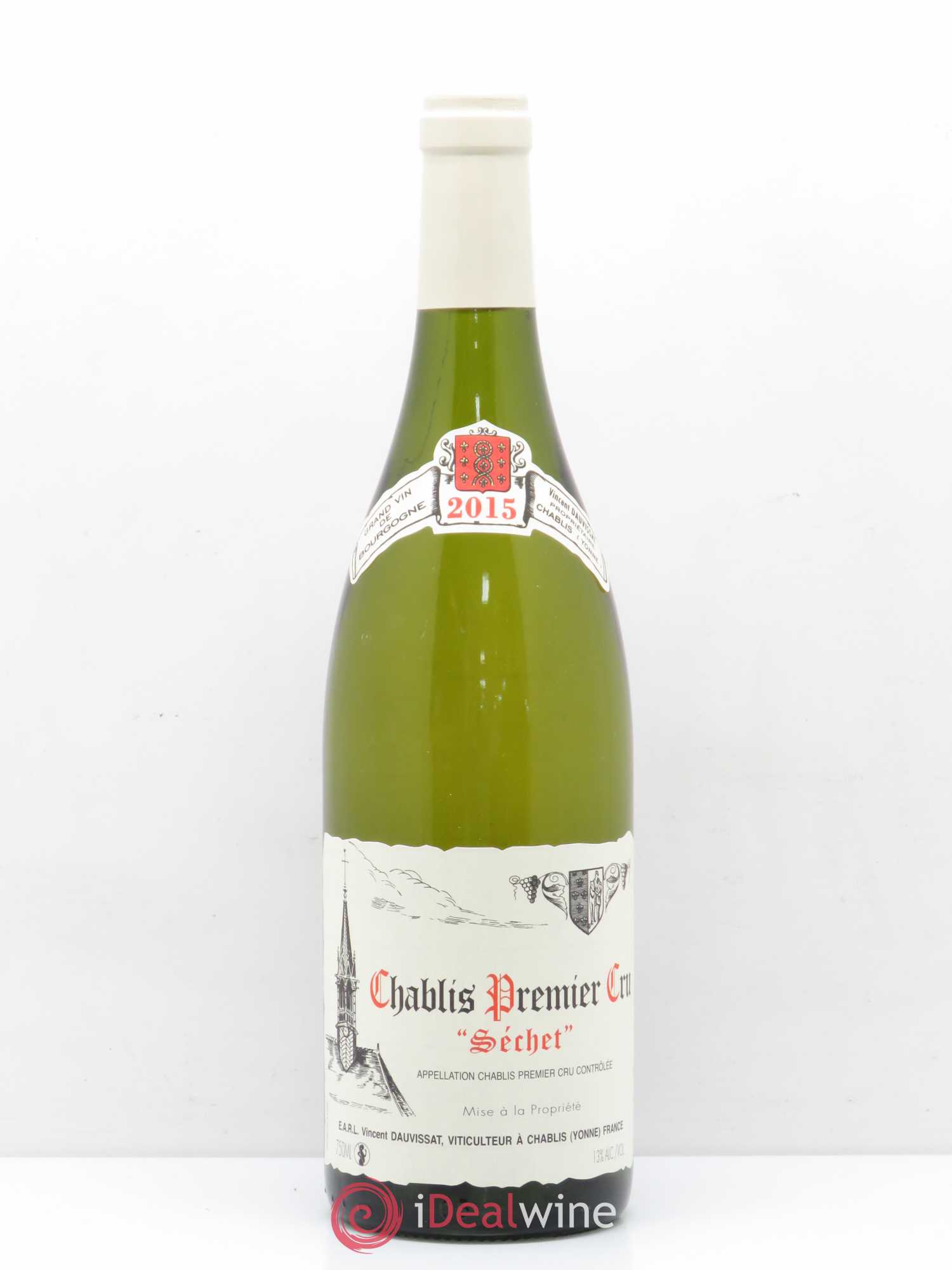 Chablis 1er Cru Séchet Vincent Dauvissat (Domaine) 2015 - Lot de 1 bouteille - 0
