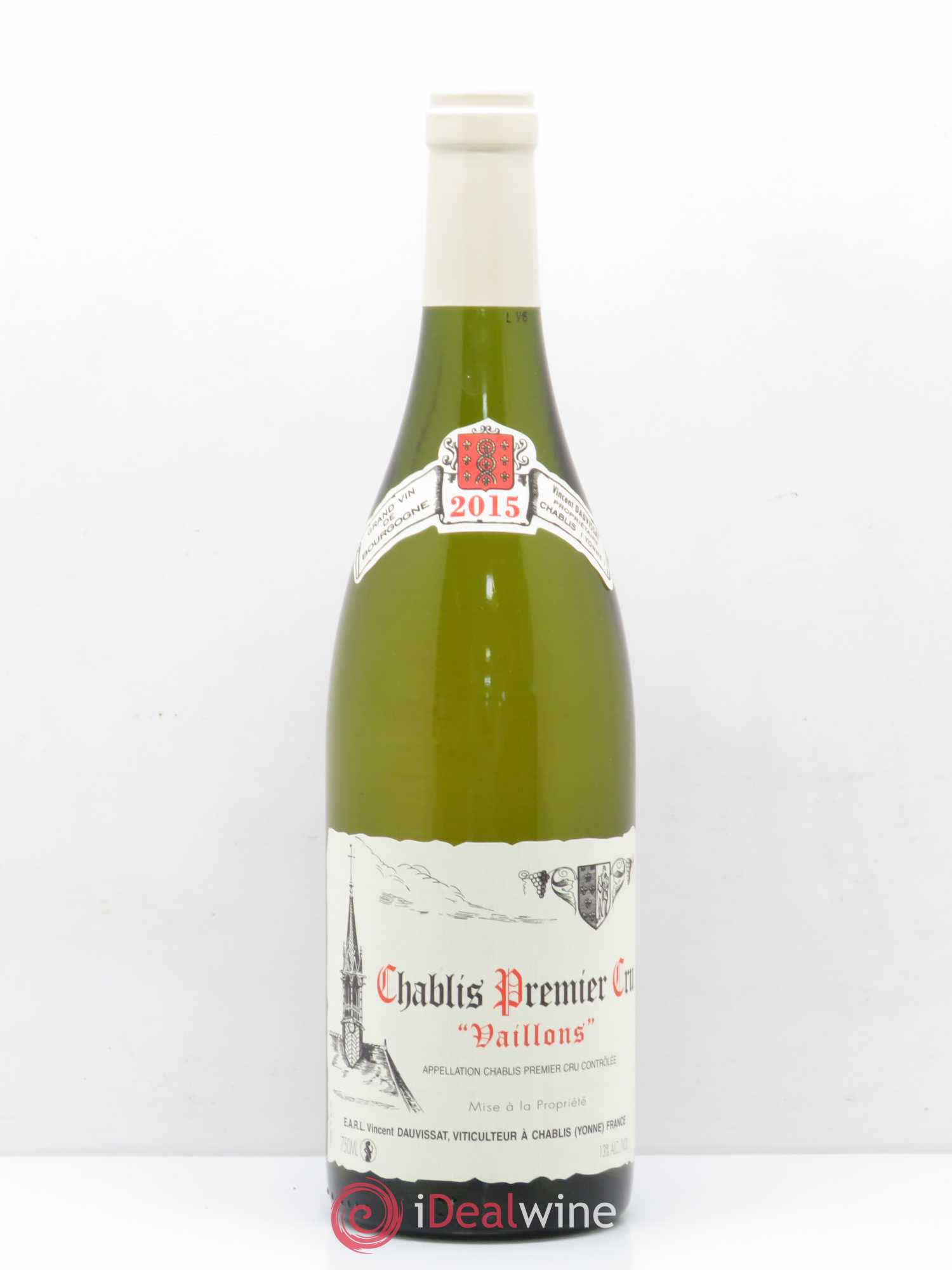 Chablis 1er Cru Vaillons Vincent Dauvissat (Domaine) 2015 - Lot de 1 bouteille - 0