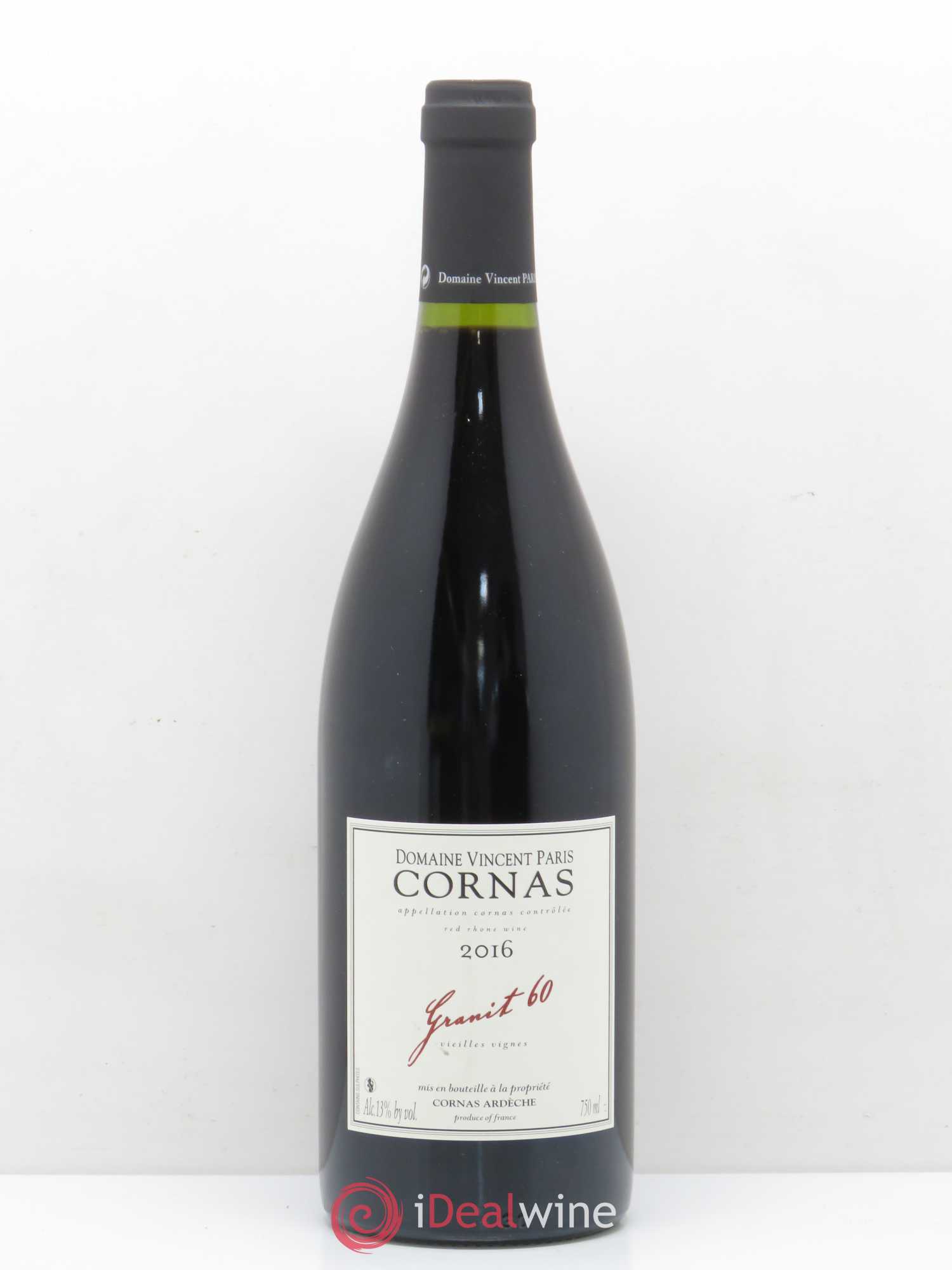 Cornas Granit 60 Vieilles Vignes Vincent Paris 2016 - Lot de 1 bouteille - 0
