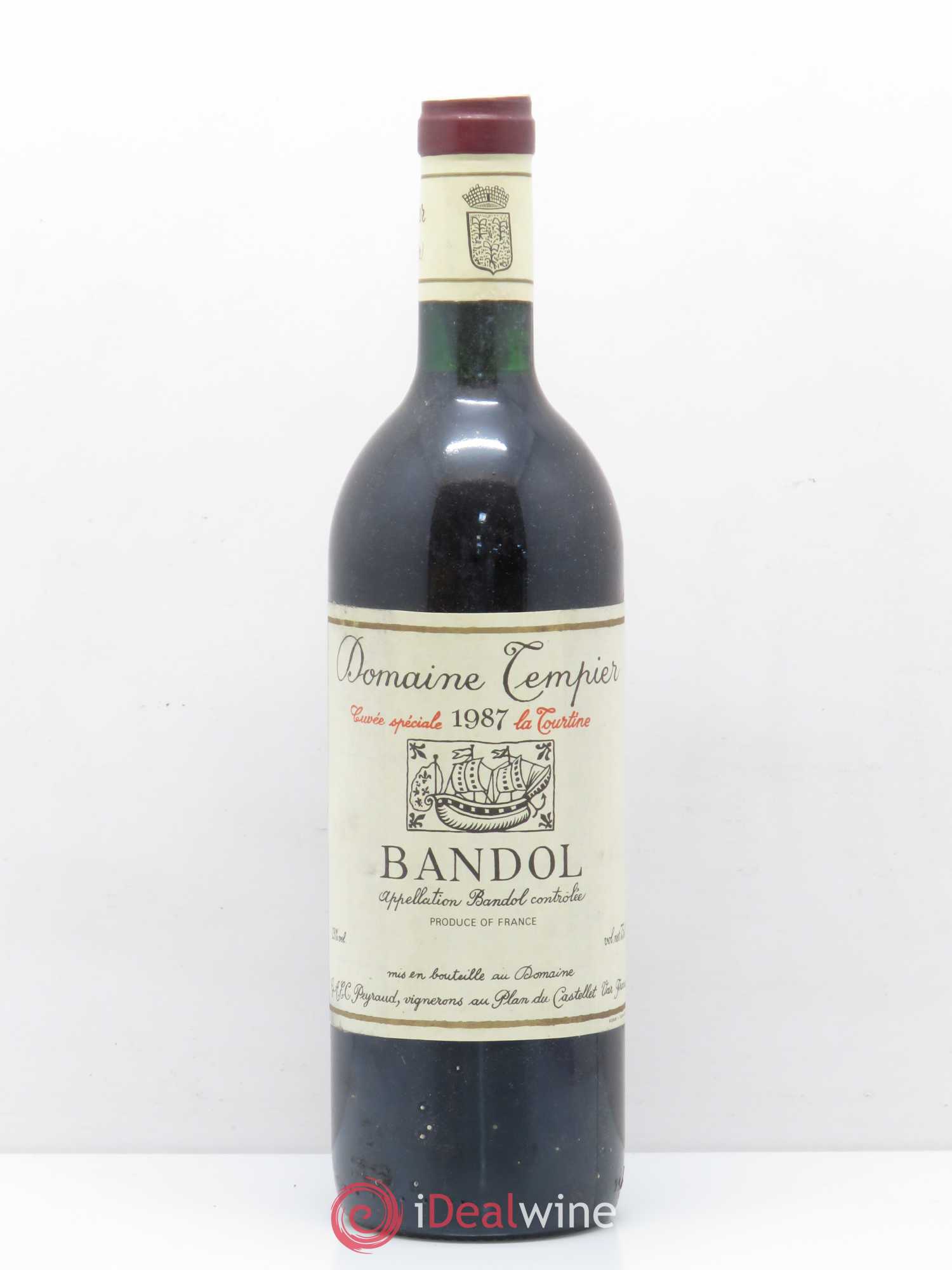 Bandol Domaine Tempier La Tourtine Famille Peyraud 1987 - Lot de 1 bouteille - 0
