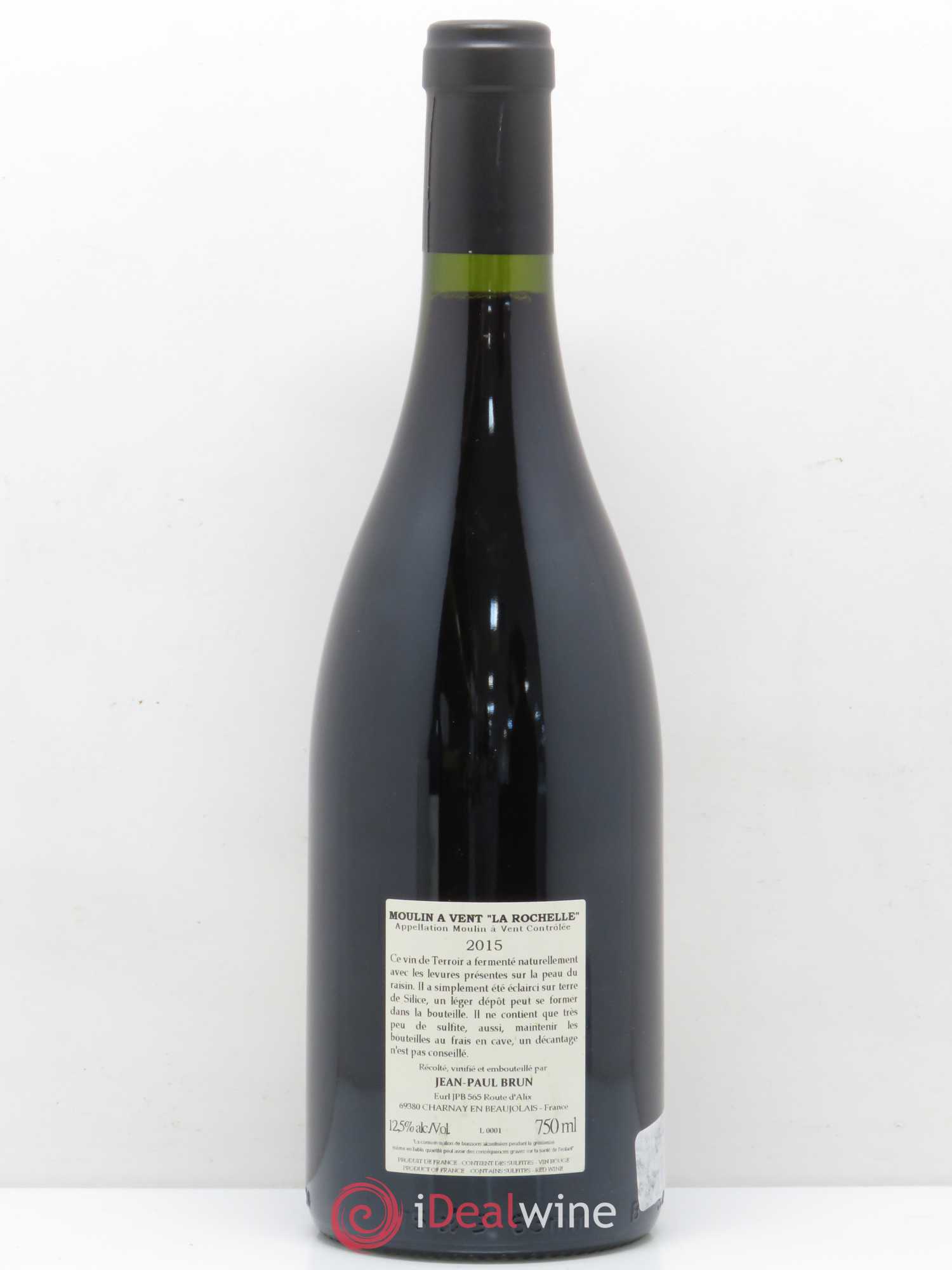 Moulin-à-Vent La Rochelle Terres dorées - J-P. Brun (Domaine des) (sans prix de réserve) 2015 - Lot de 1 bouteille - 1