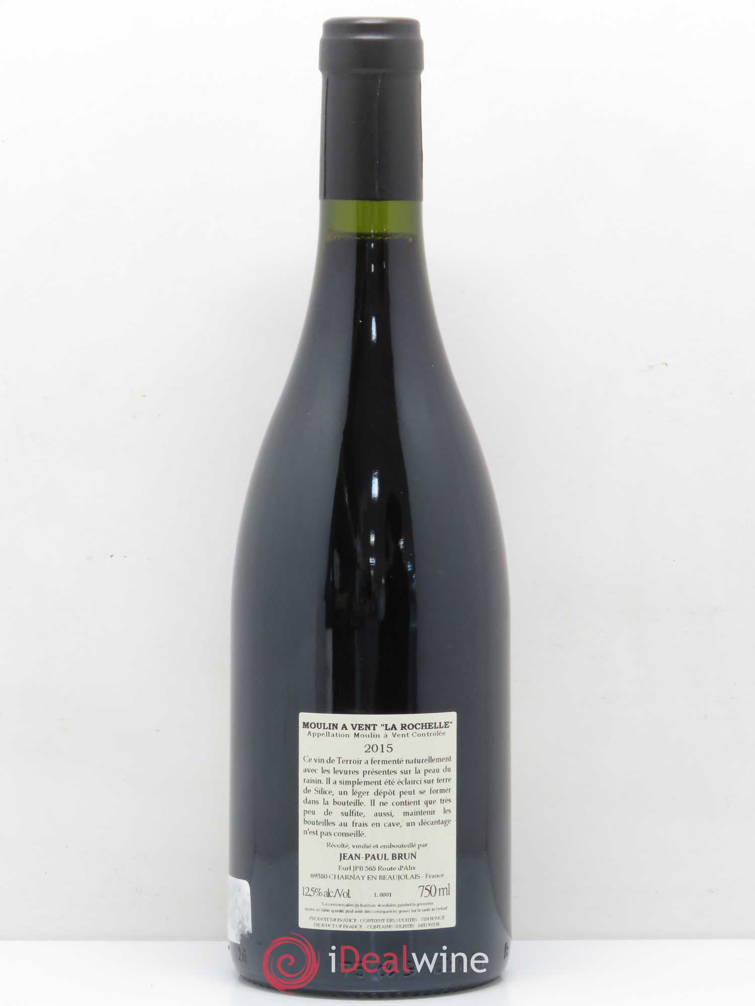 Moulin-à-Vent La Rochelle Terres dorées - J-P. Brun (Domaine des)  (senza prezzo di riserva) 2015 - Lotto di 1 bottiglia - 1