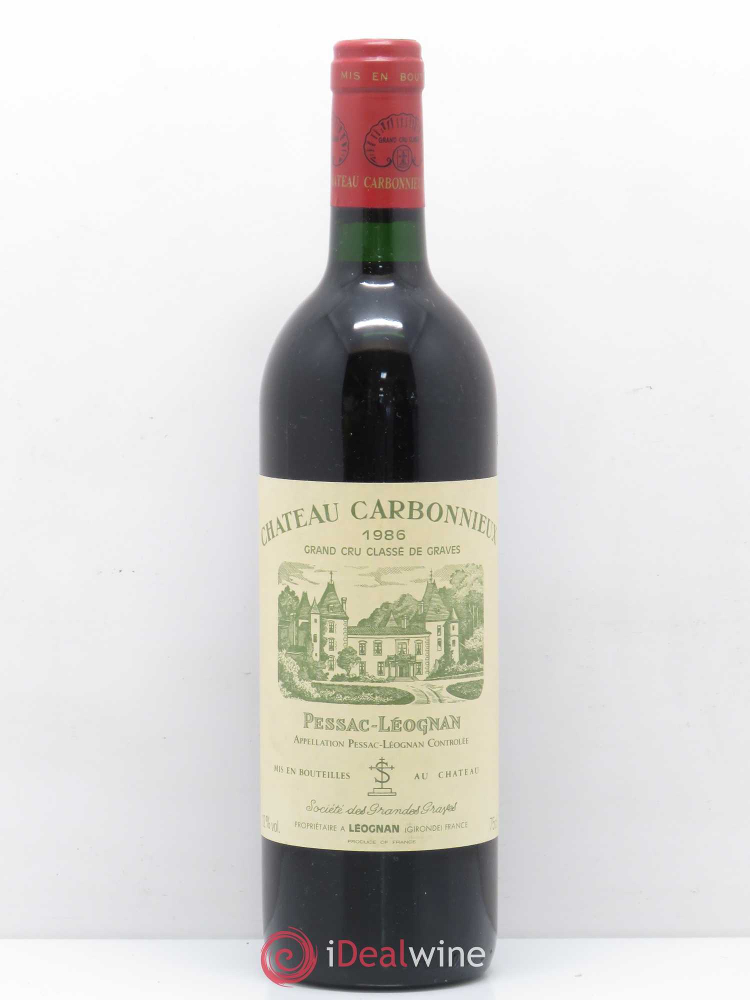 Château Carbonnieux Cru Classé de Graves 1986 - Lot de 1 bouteille - 0