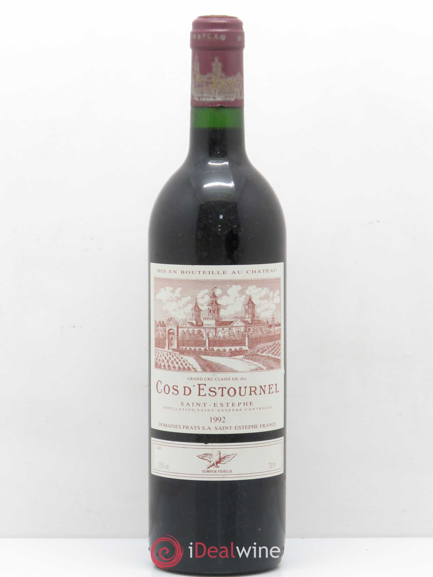 Cos d'Estournel 2ème Grand Cru Classé 1992 - Lot de 1 bouteille - 0