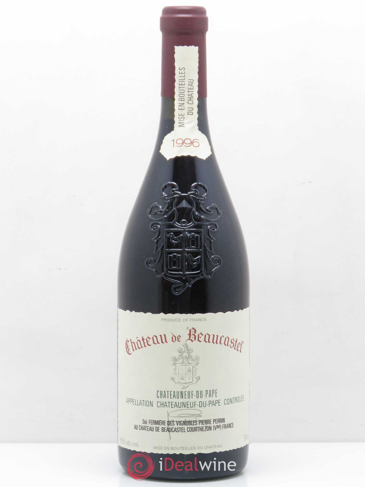 Châteauneuf-du-Pape Château de Beaucastel Famille Perrin 1996 - Lot de 1 bouteille - 0
