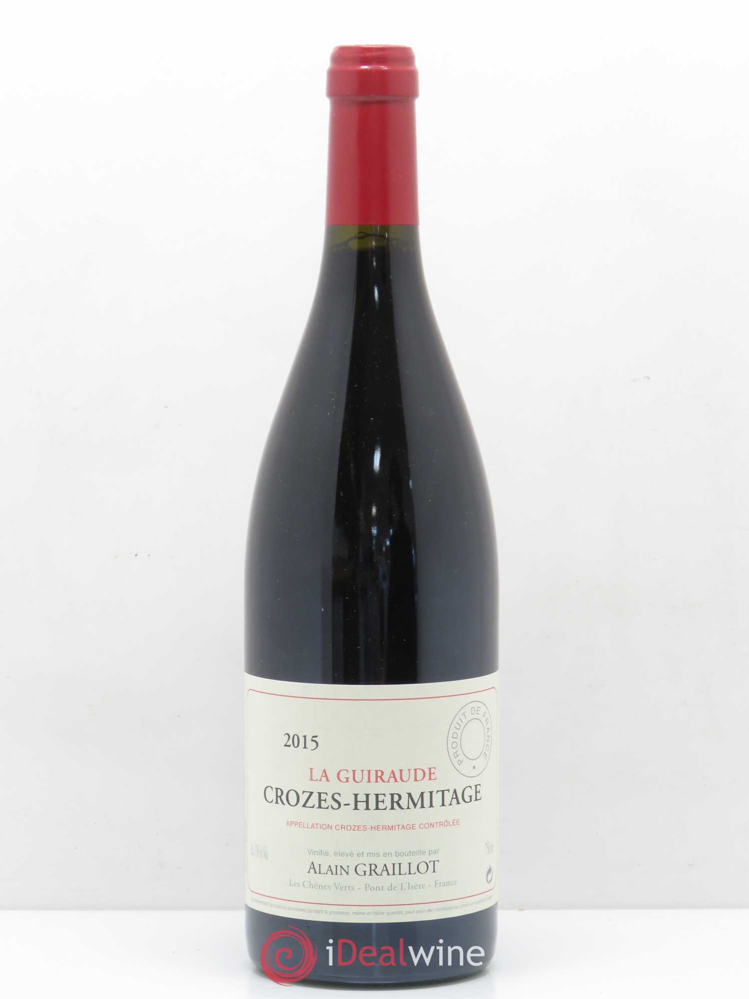 Crozes-Hermitage La Guiraude Domaine Graillot 2015 - Lot de 1 bouteille - 0