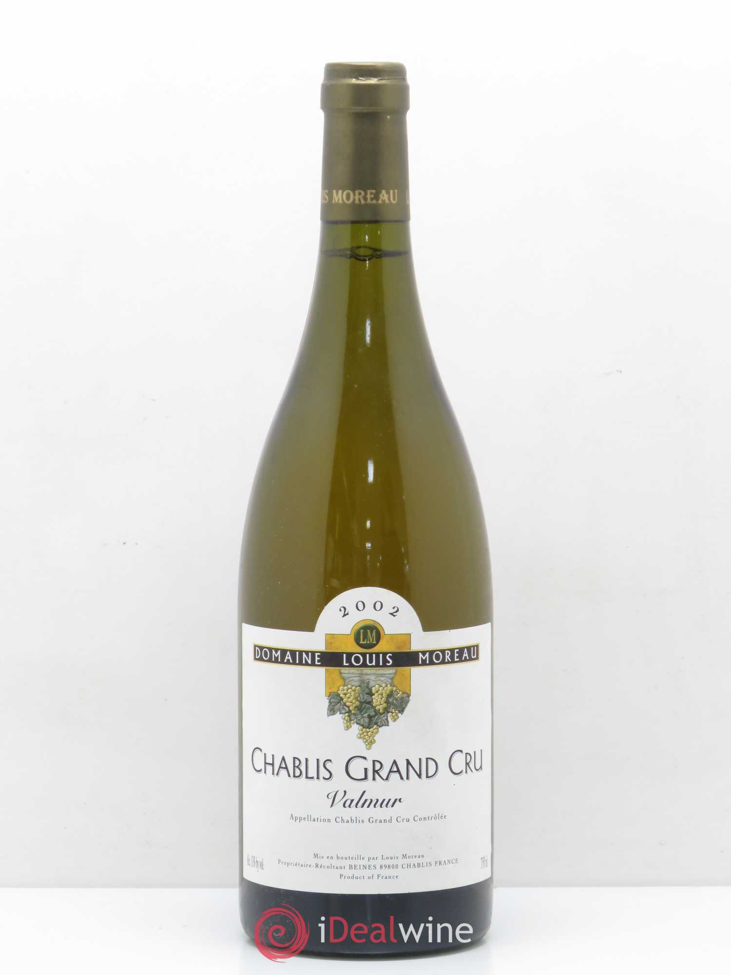Chablis Grand Cru Valmur Louis Moreau 2002 - Posten von 1 Flasche - 0