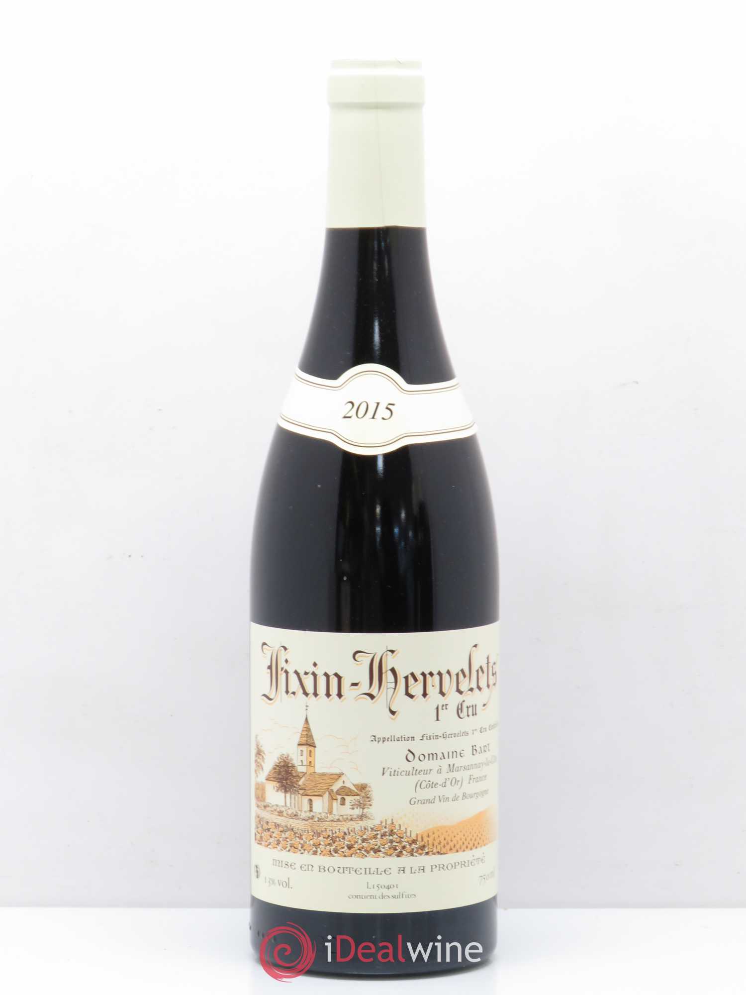 Fixin 1er Cru Hervelets Bart 2015 - Lot de 1 bouteille - 0