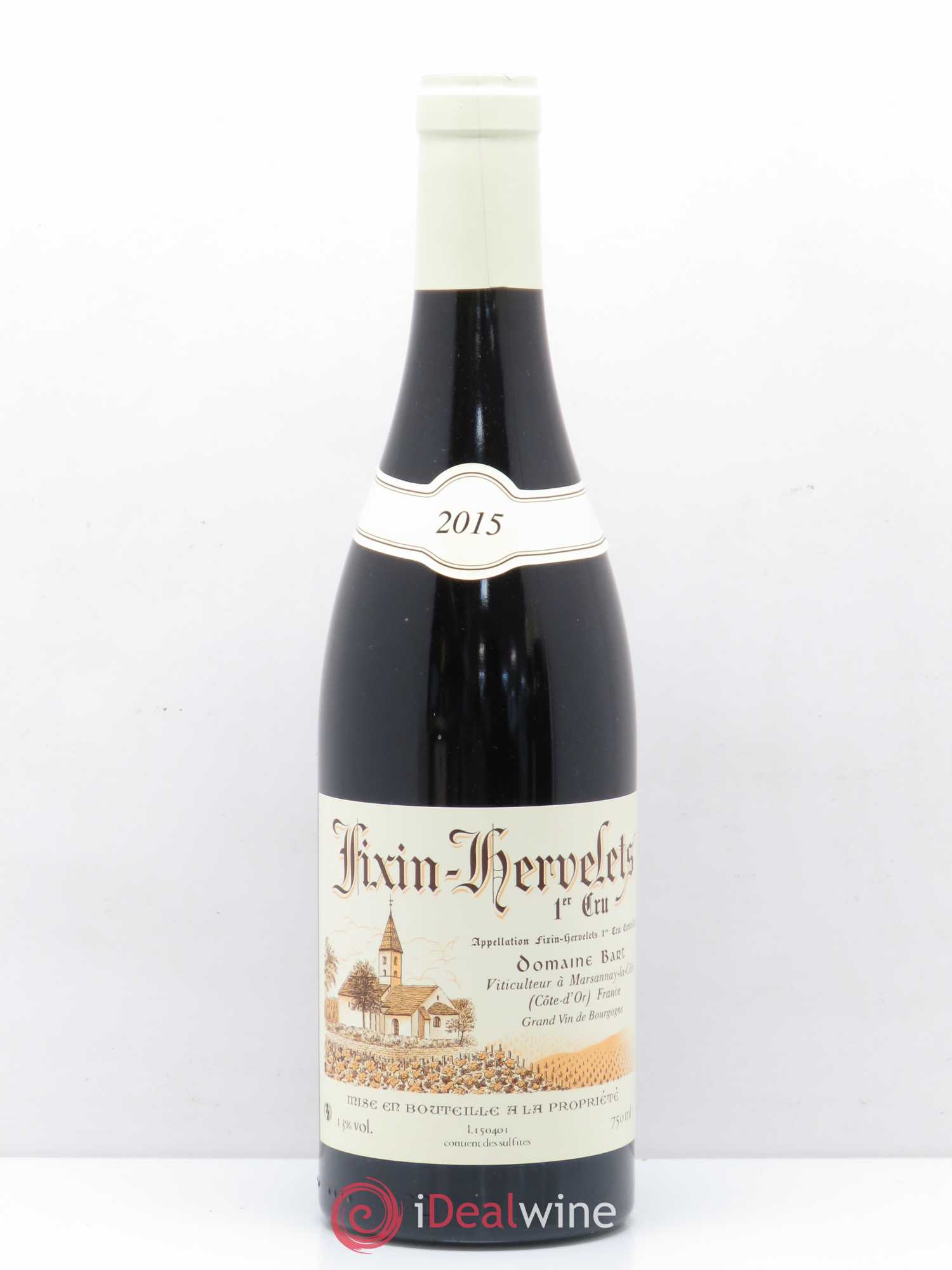 Fixin 1er Cru Hervelets Bart 2015 - Lot de 1 bouteille - 0