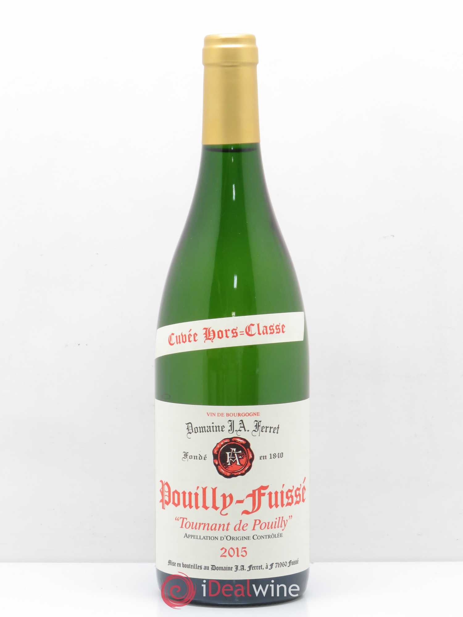 Pouilly-Fuissé 1er Cru Hors Classe Tournant de Pouilly J.A. Ferret (Domaine) 2015 - Lot de 1 bouteille - 0