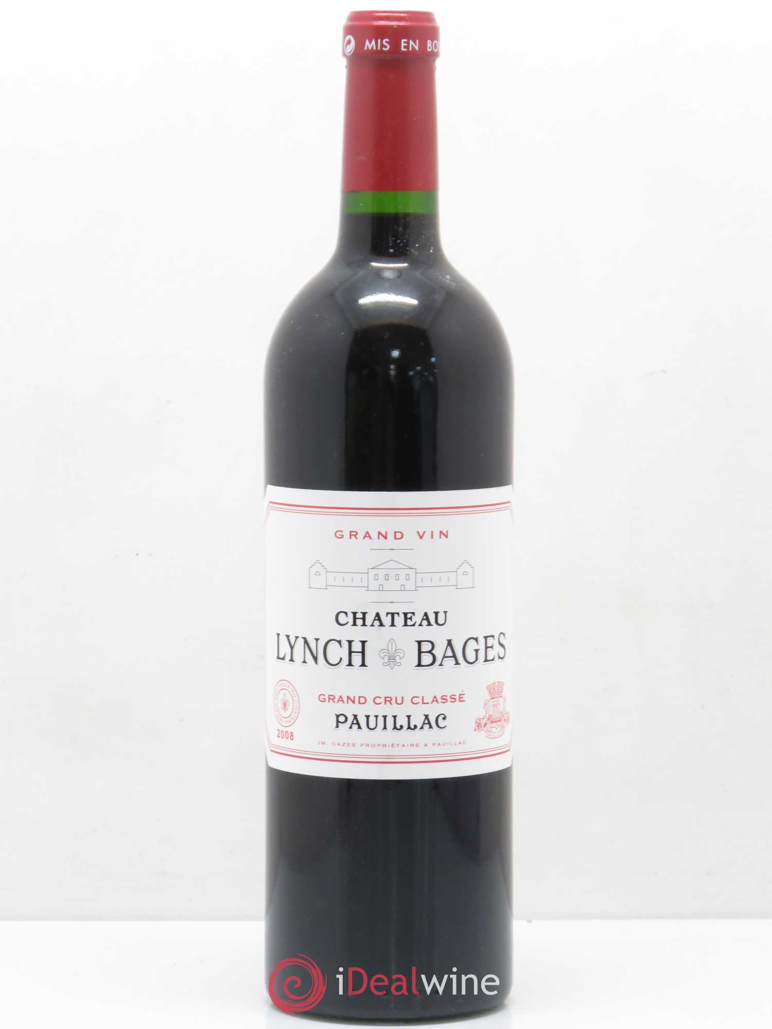 Château Lynch Bages 5ème Grand Cru Classé 2008 - Lot de 1 bouteille - 0