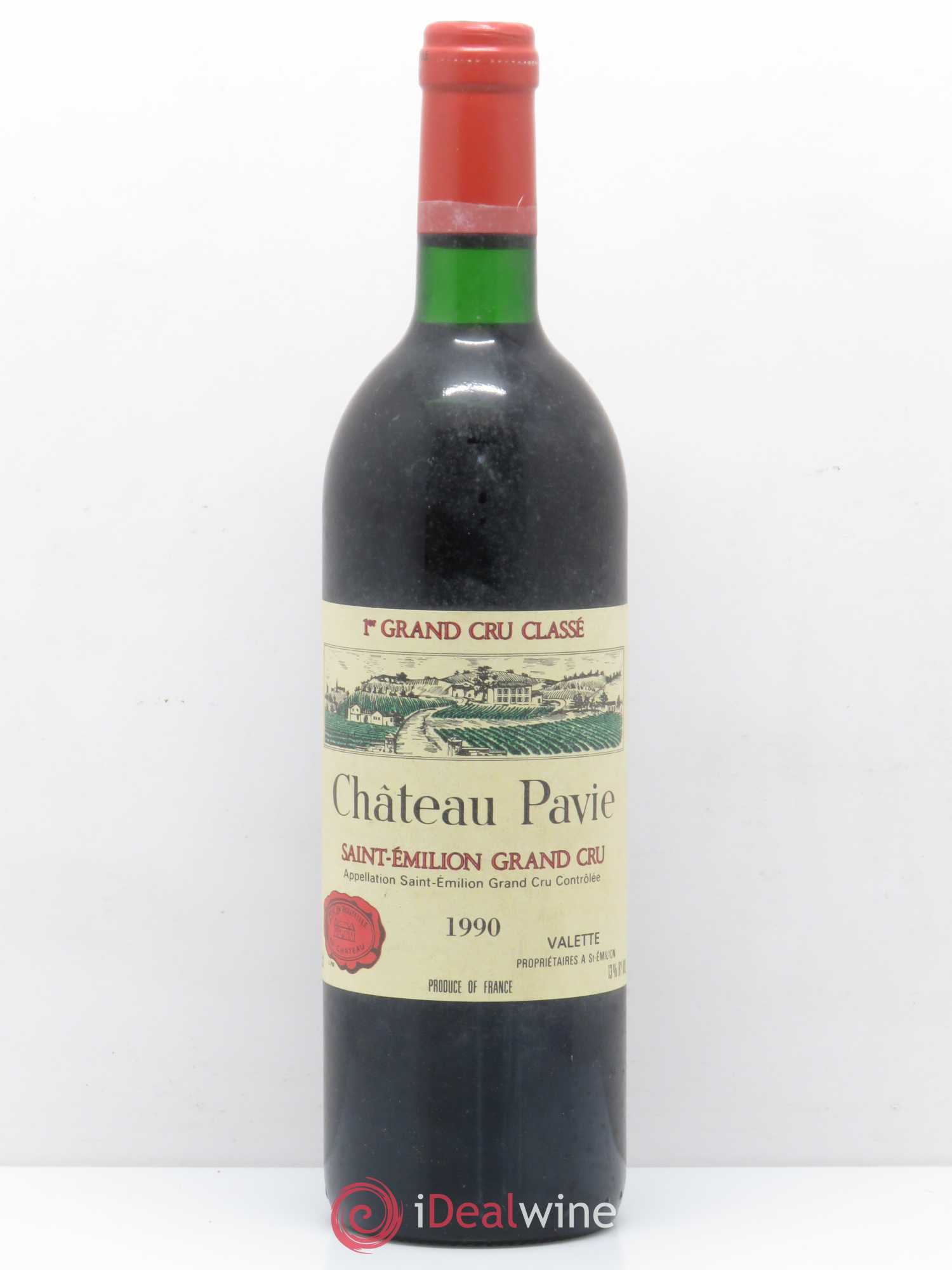 Château Pavie 1er Grand Cru Classé A 1990 - Lot de 1 bouteille - 0
