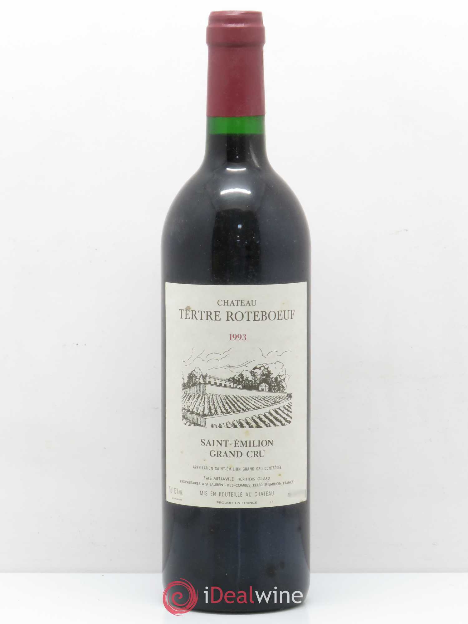 Château Tertre Roteboeuf 1993 - Lot de 1 bouteille - 0