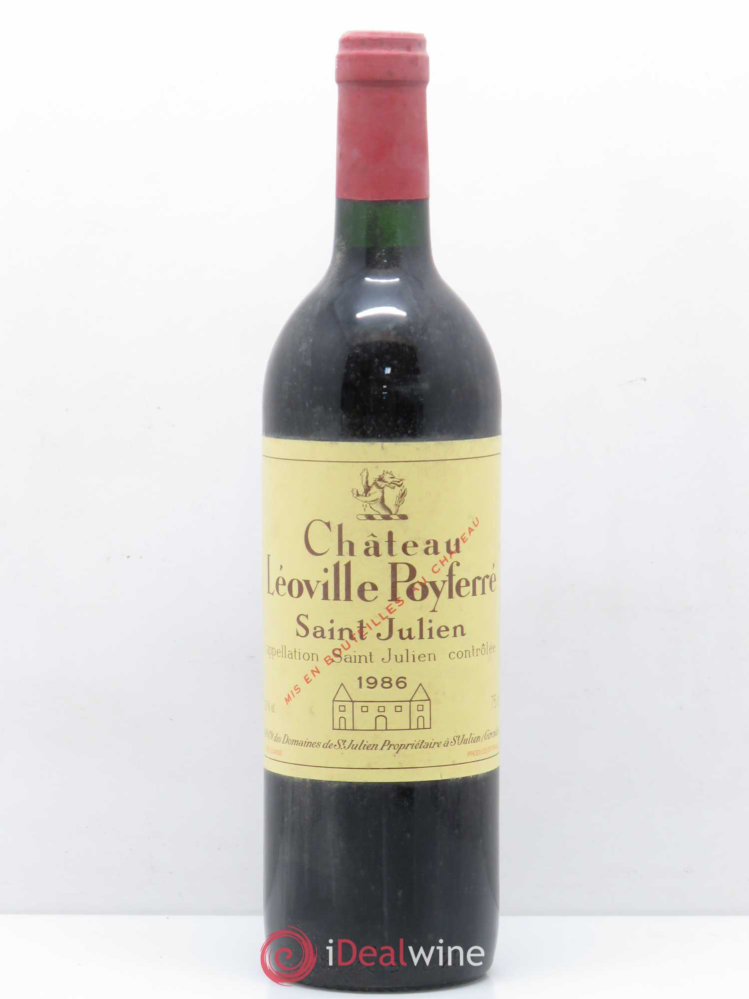 Château Léoville Poyferré 2ème Grand Cru Classé 1986 - Lot de 1 bouteille - 0