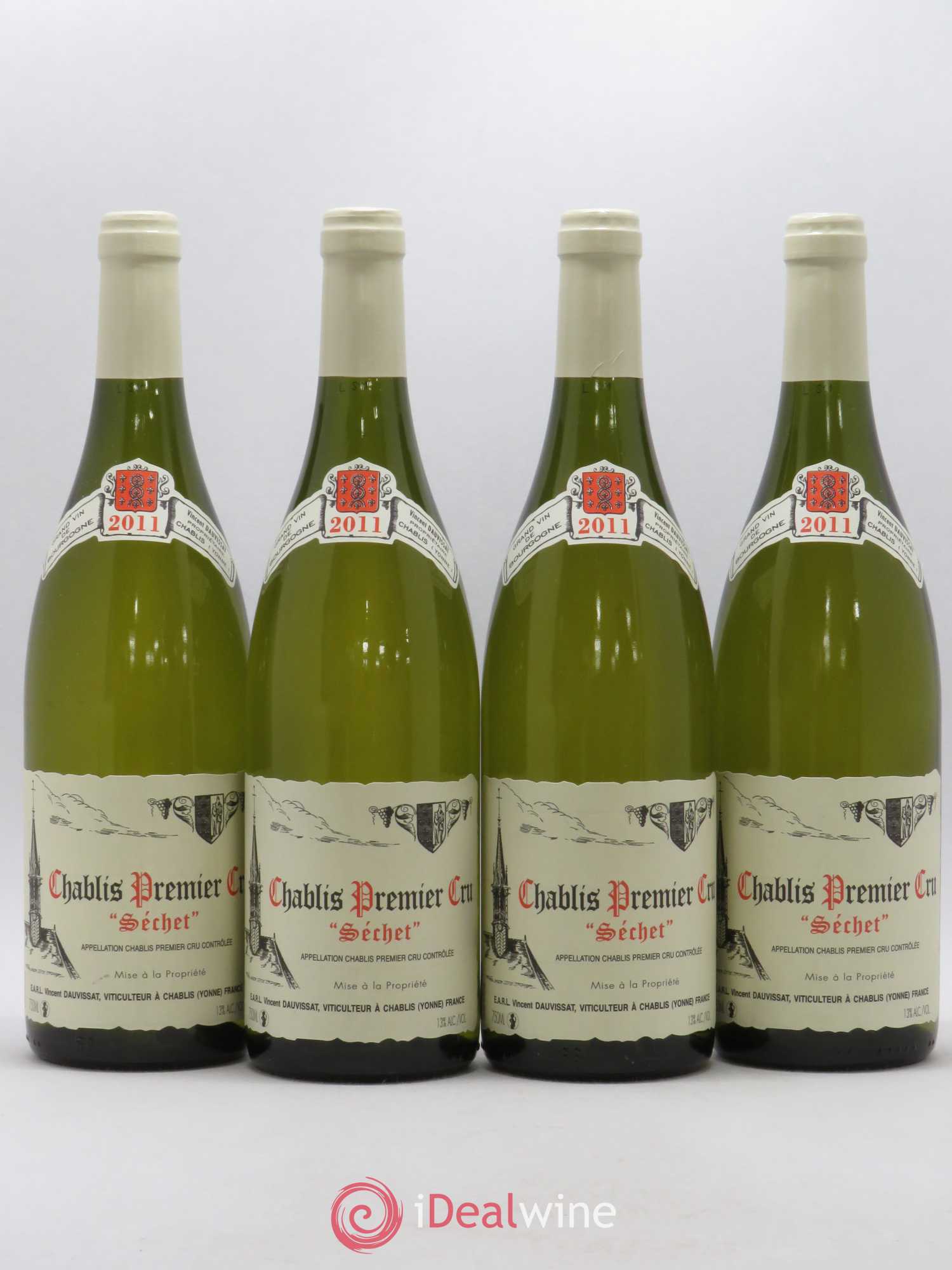 Chablis 1er Cru Séchet Vincent Dauvissat (Domaine) 2011 - Lot de 4 bouteilles - 0