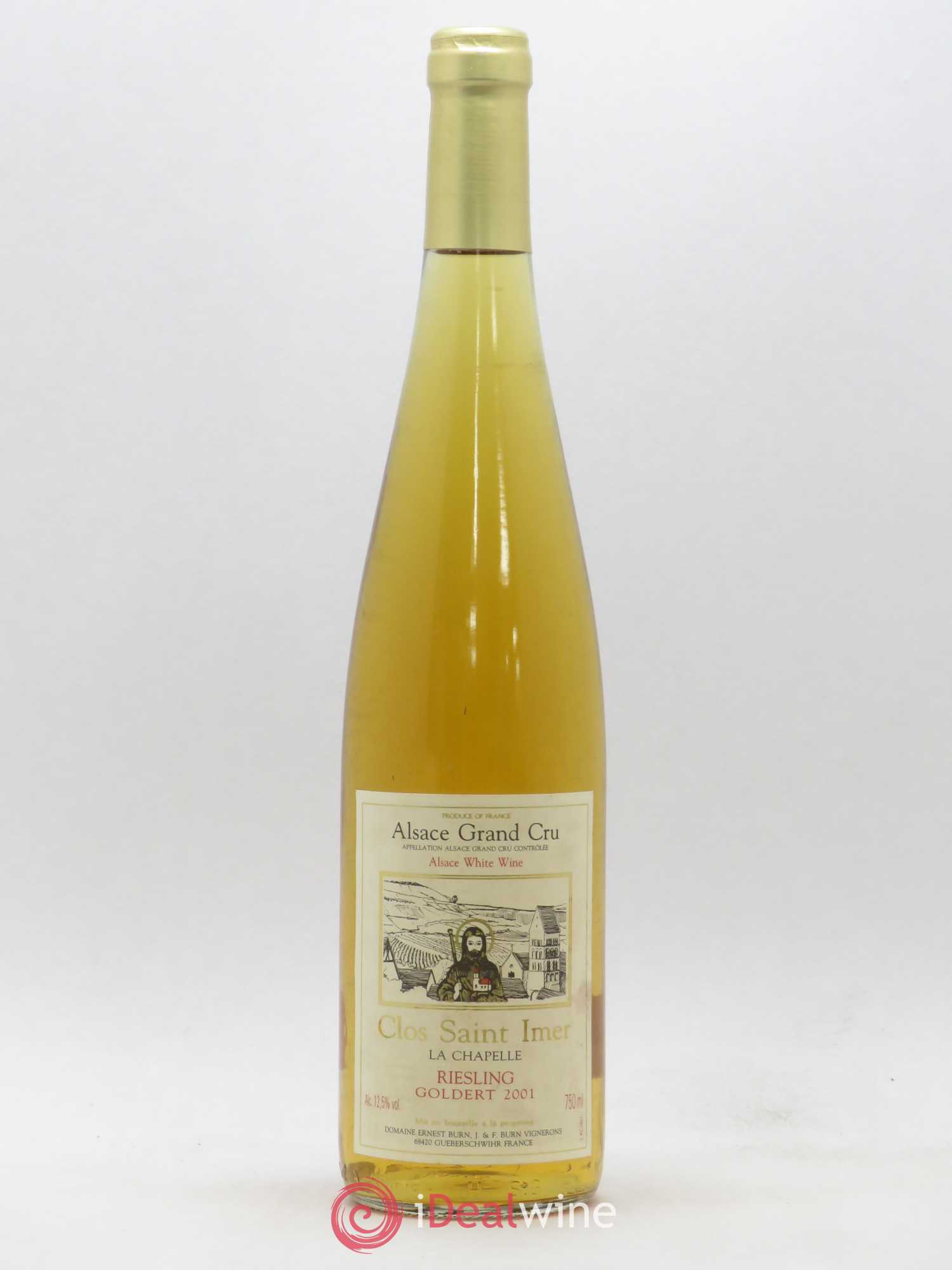 Riesling Grand Cru Goldert La Chapelle Clos Saint Imer Ernest Burn 2001 - Posten von 1 Flasche - 0