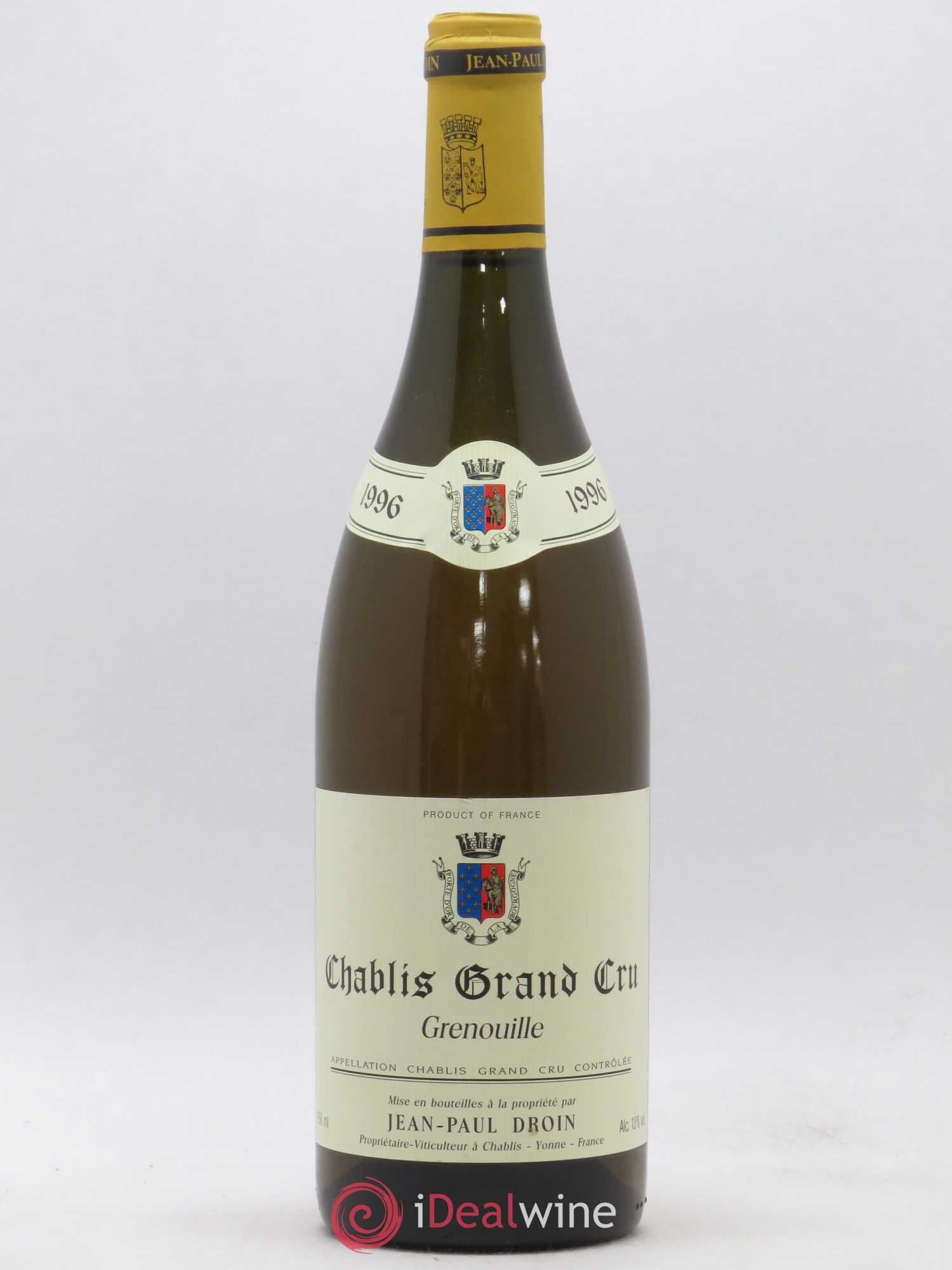 Chablis Grand Cru Grenouilles Jean-Paul & Benoît Droin (Domaine) 1996 - Lot de 1 bouteille - 0