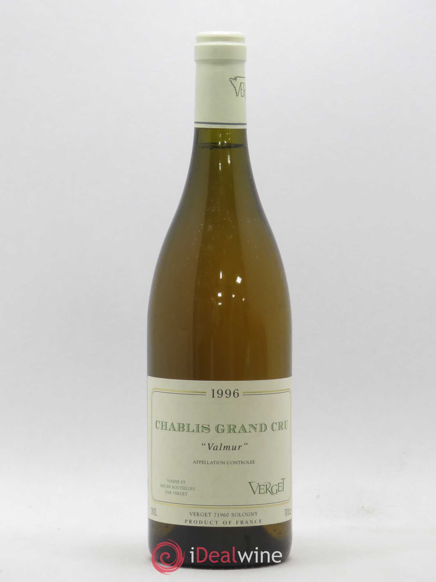 Chablis Grand Cru Valmur Verget 1996 - Lot de 1 bouteille - 0