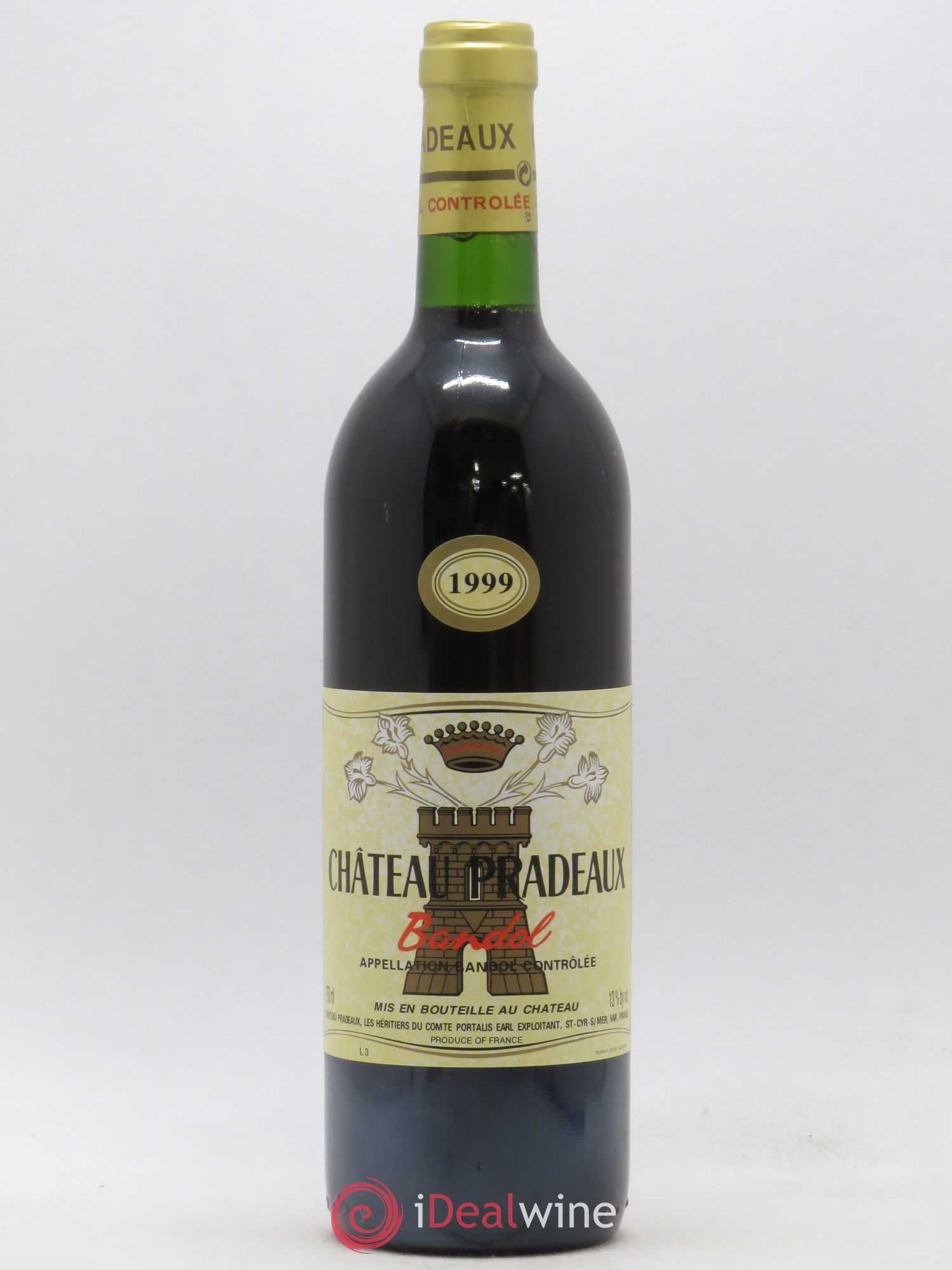Bandol Château Pradeaux Famille Portalis 1999 - Lot de 1 bouteille - 0