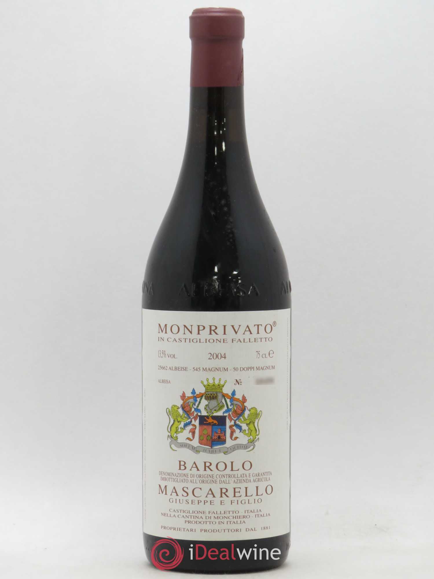 Barolo Monprivato Mascarello 2004 - Posten von 1 Flasche - 0