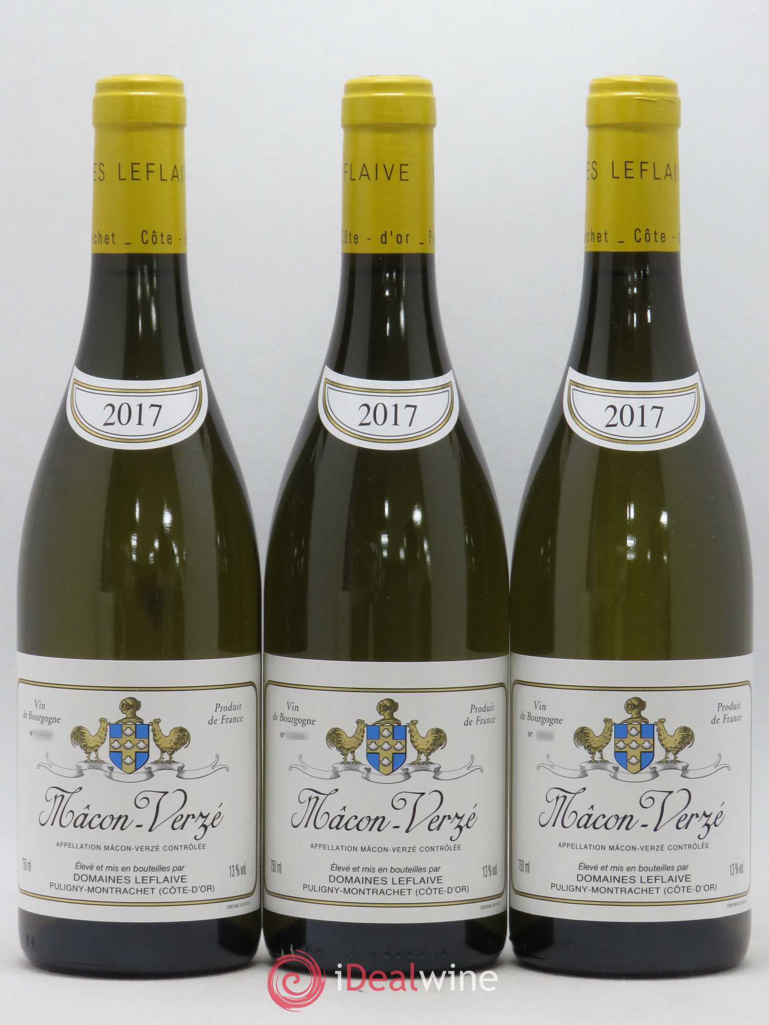 Mâcon Verzé Leflaive (Domaine) 2017 - Lot de 3 bouteilles - 0