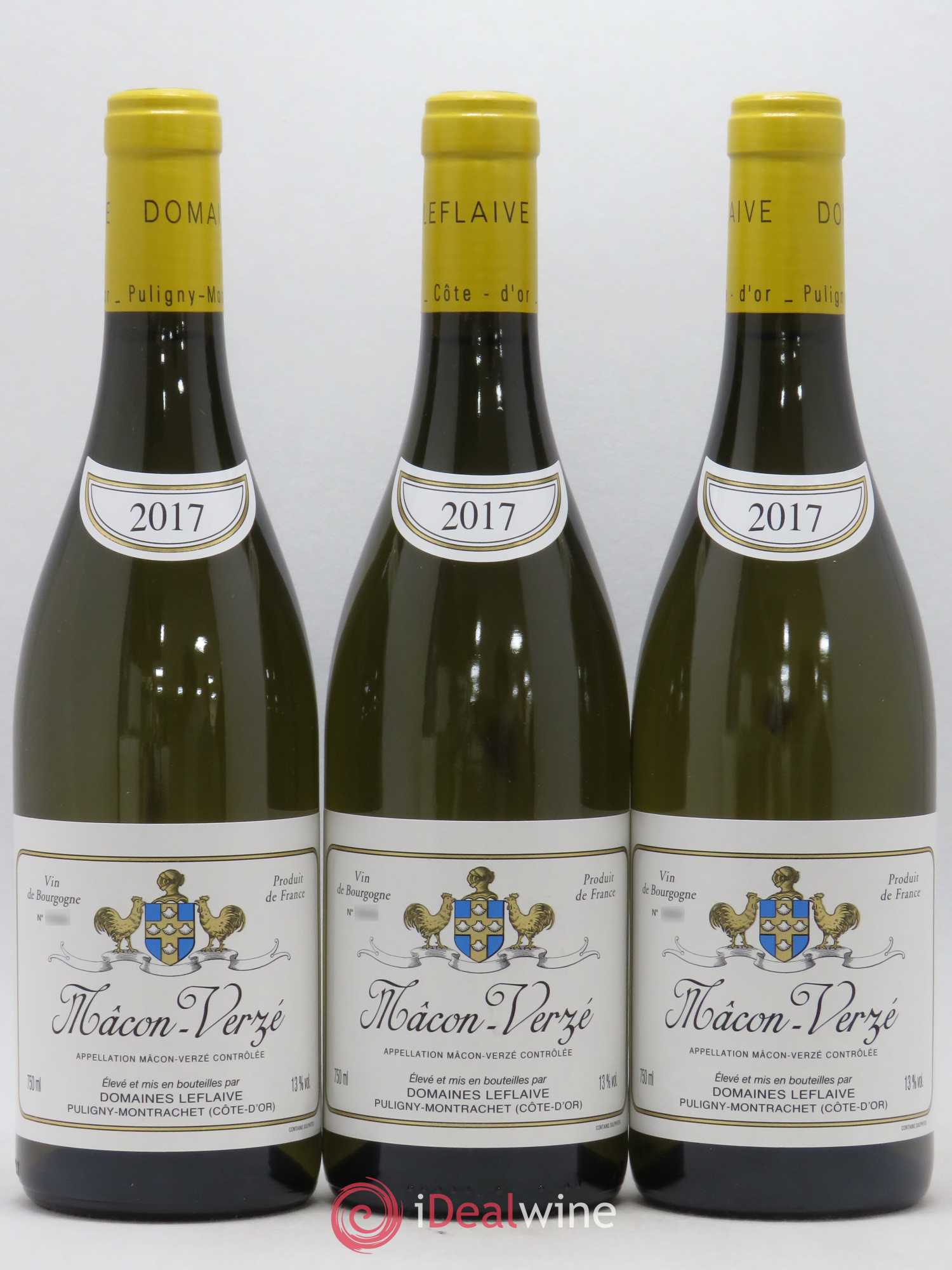 Mâcon Verzé Leflaive (Domaine) 2017 - Lot de 3 bouteilles - 0