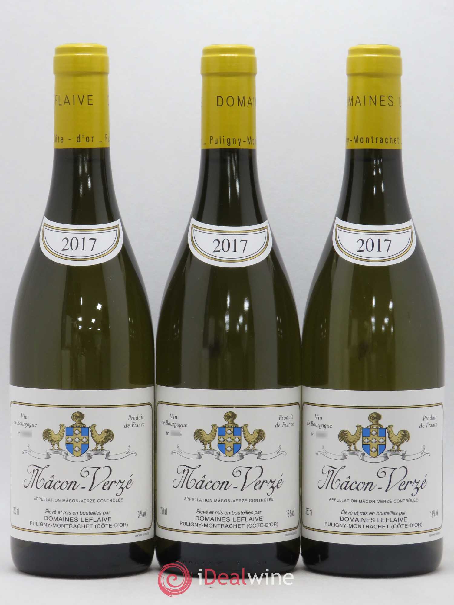 Mâcon Verzé Leflaive (Domaine) 2017 - Lot de 3 bouteilles - 0