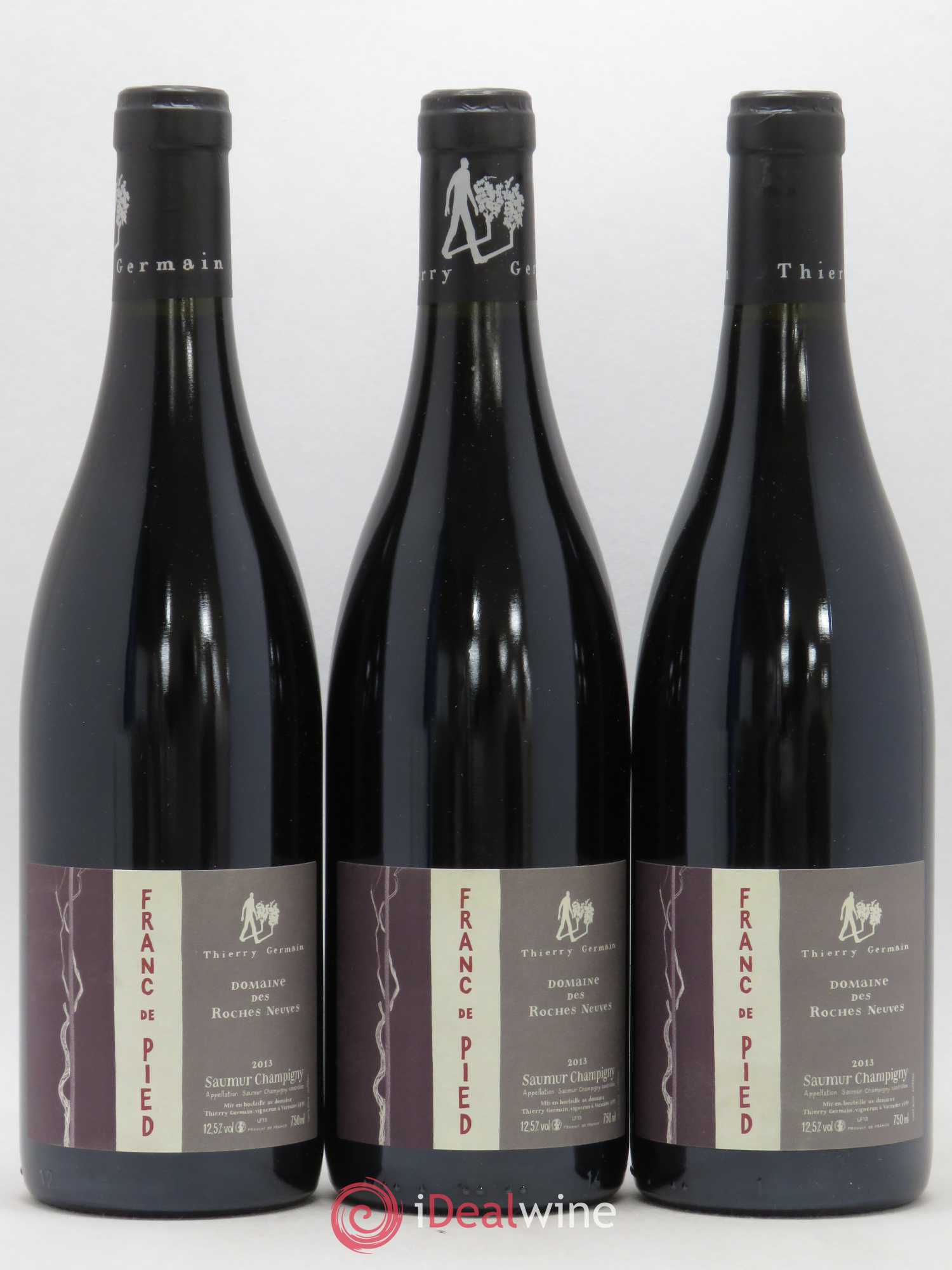 Saumur-Champigny Franc de pied Domaine des Roches Neuves - Thierry Germain 2013 - Lot de 3 bouteilles - 0