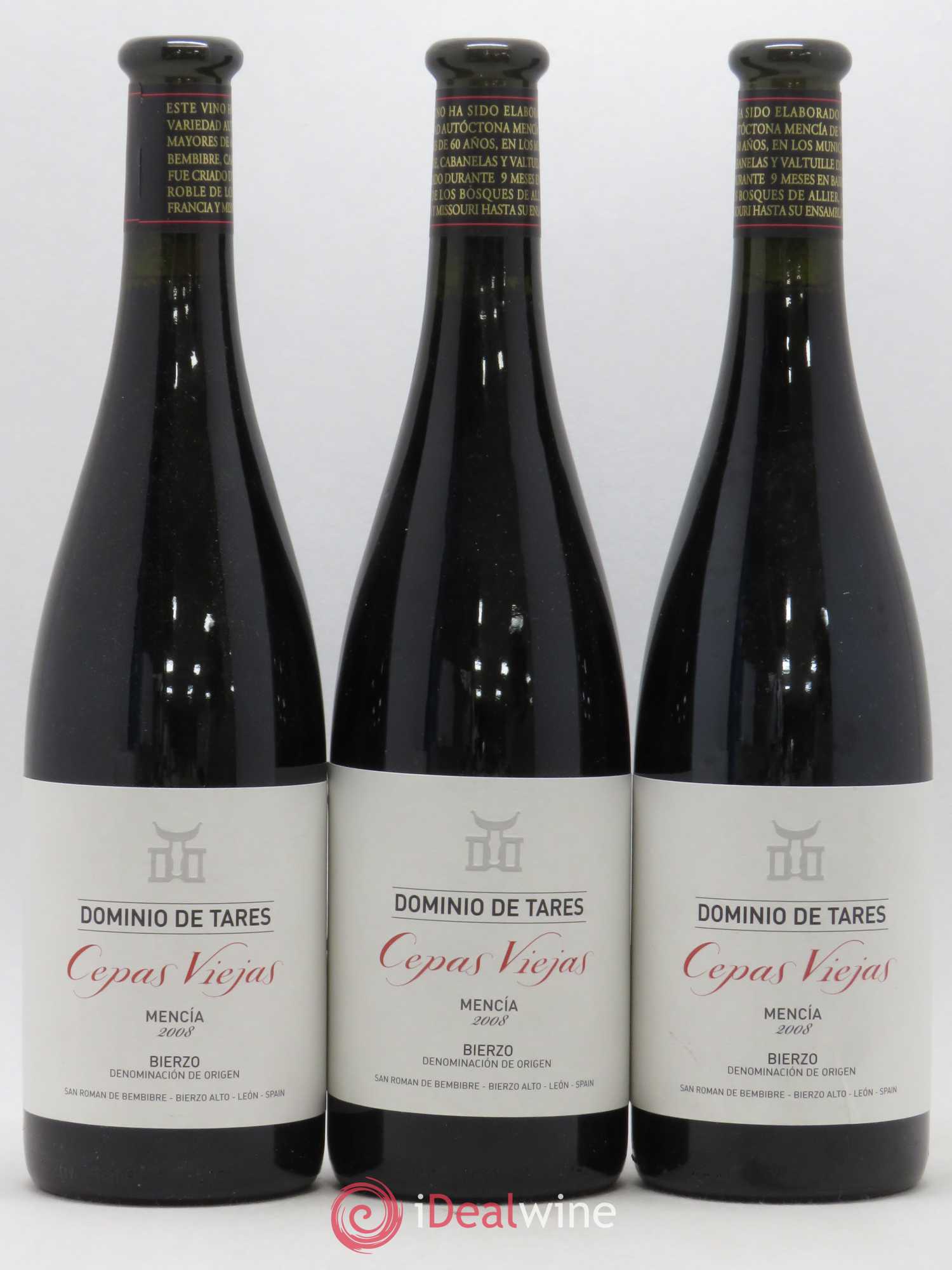 Bierzo DO Vieilles Vignes D. De Tarres Mencia 2008 - Posten von 3 Flaschen - 0