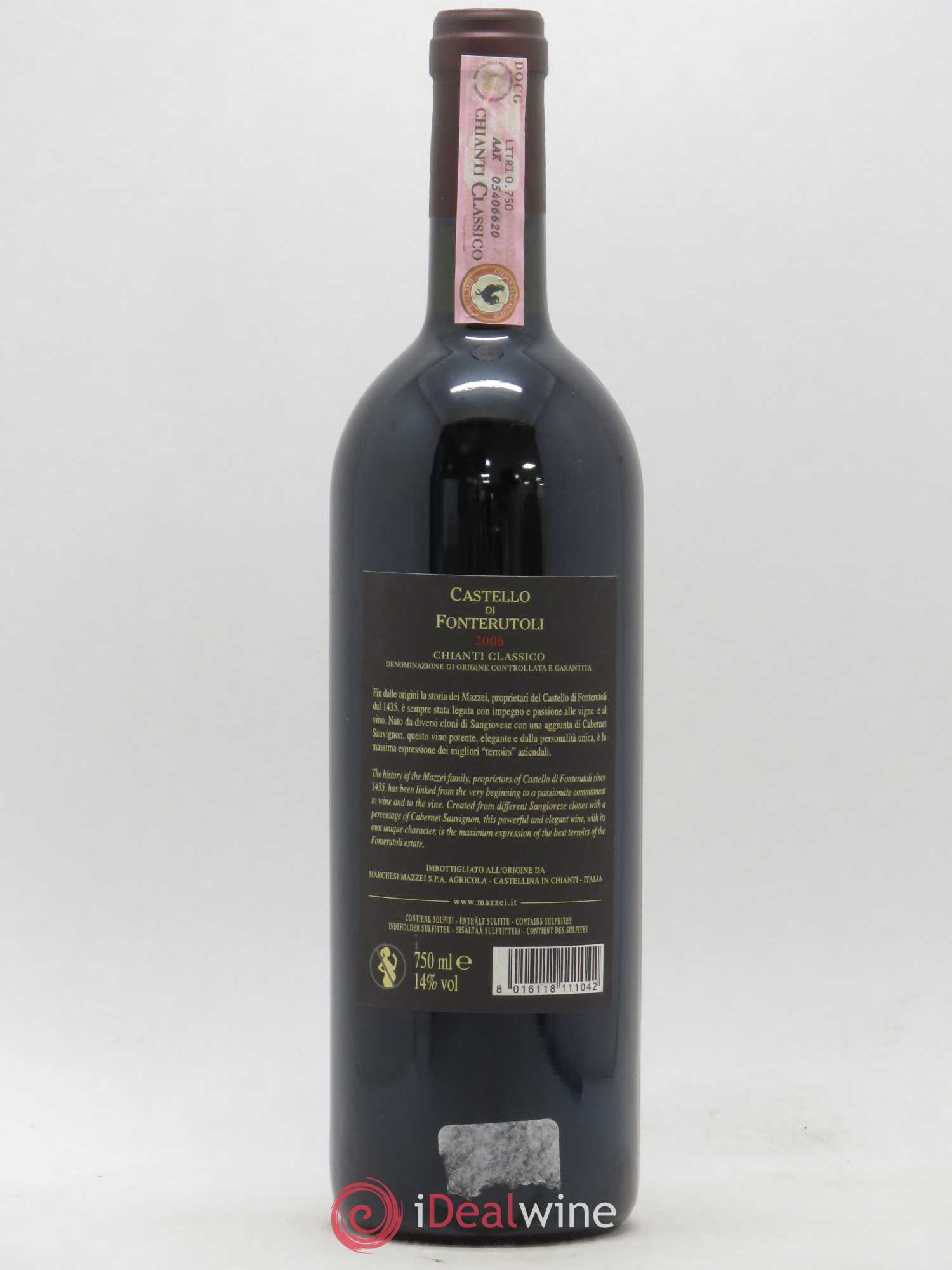 Chianti Classico DOCG Castello di Fonterutoli Mazzei 2006 - Posten von 1 Flasche - 1