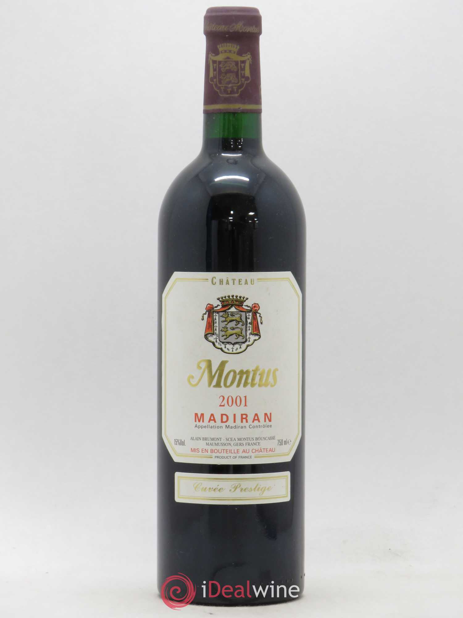 Madiran Château Montus-Prestige Alain Brumont 2001 - Lot de 1 bouteille - 0