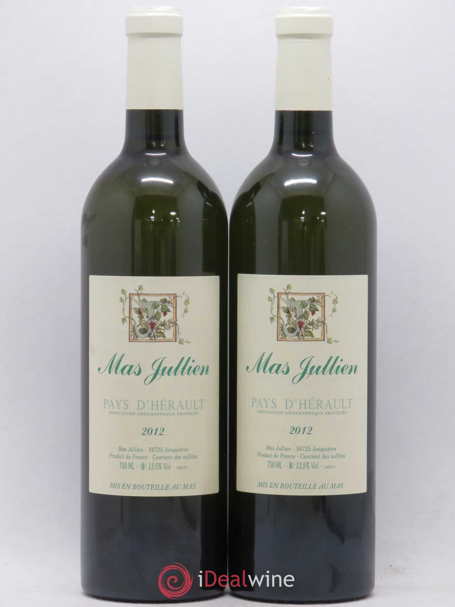 Pays d'Hérault Mas Jullien Olivier Jullien 2012 - Lot de 2 bouteilles - 0