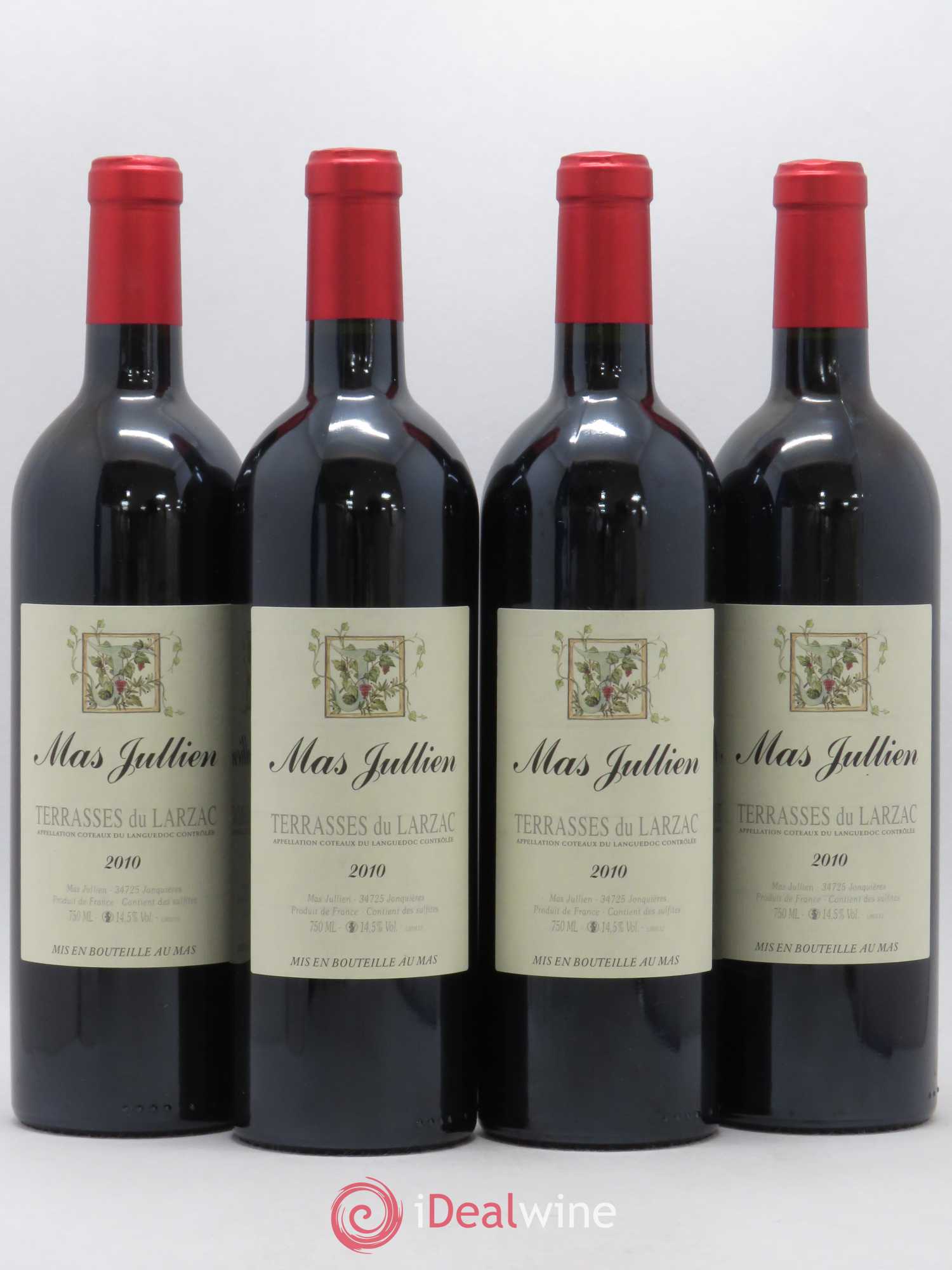 Terrasses du Larzac Mas Jullien Olivier Jullien 2010 - Lot de 4 bouteilles - 0