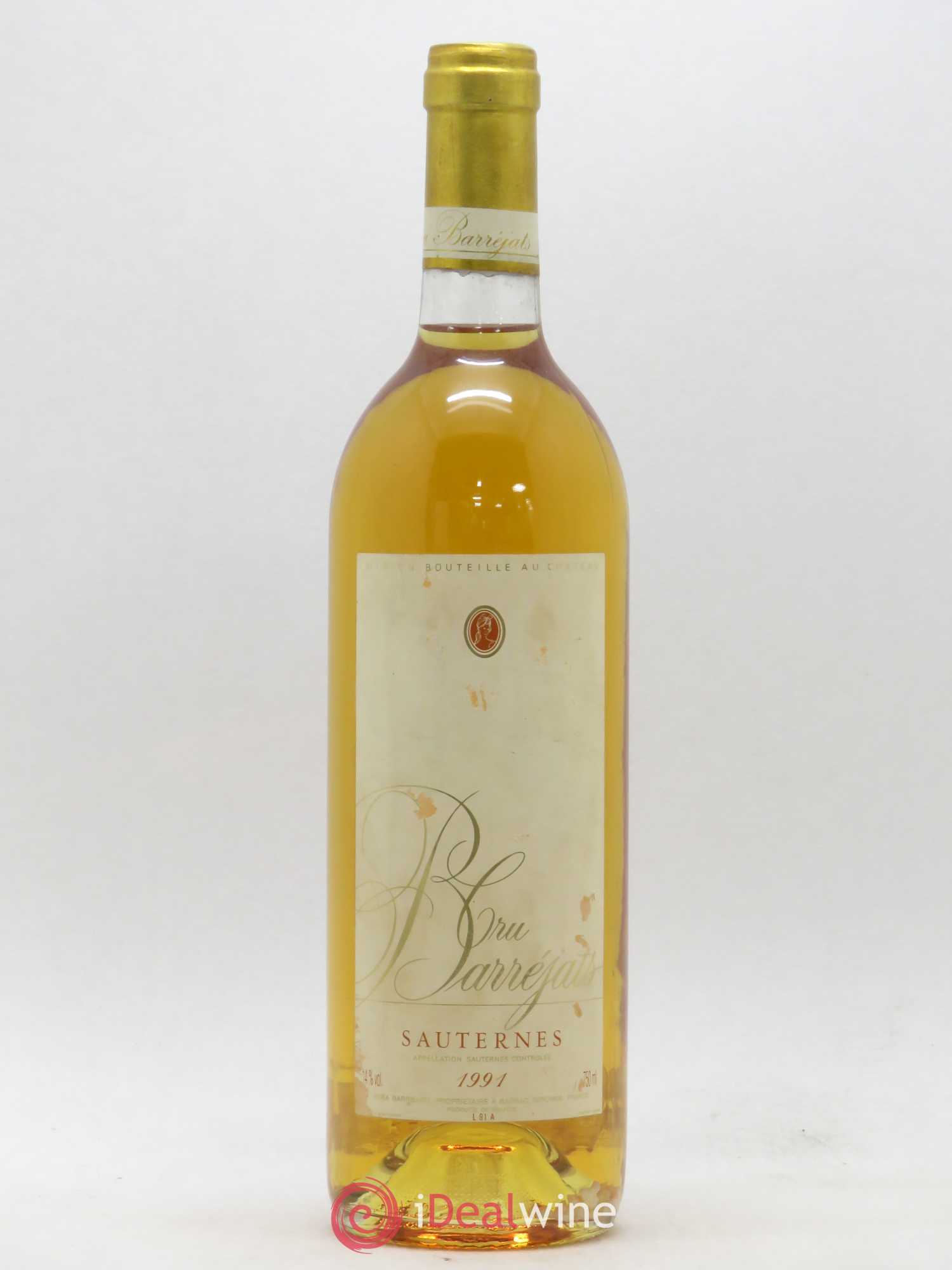 Sauternes Cru Barrejats 1991 - Lotto di 1 bottiglia - 0