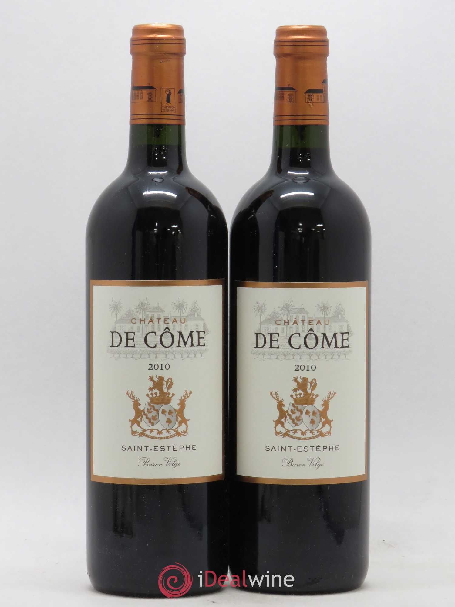Saint-Estèphe Château de Côme 2010 - Lot de 2 bouteilles - 0
