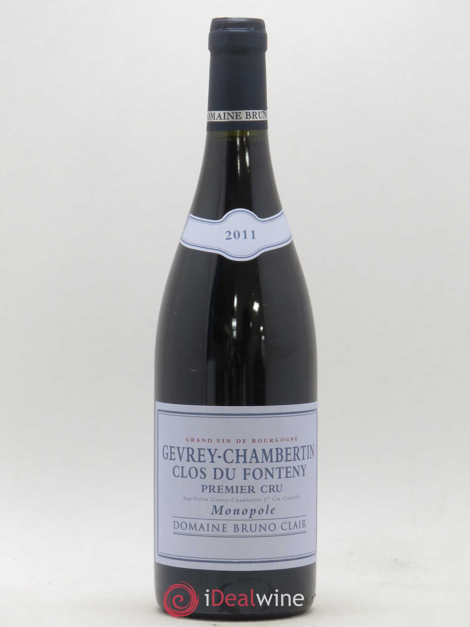 Gevrey-Chambertin 1er Cru Clos du Fonteny Bruno Clair (Domaine) 2011 - Lot de 1 bouteille - 0