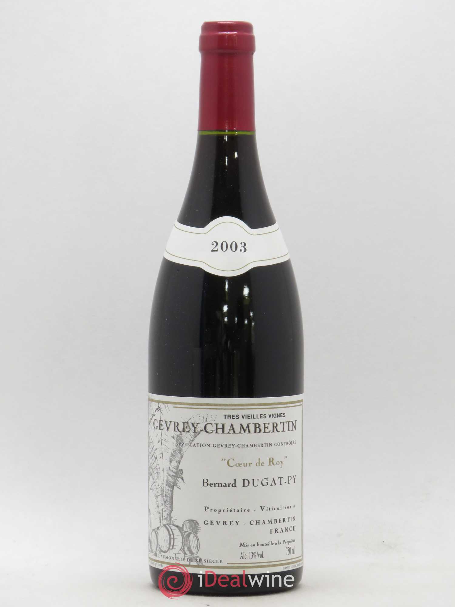 Gevrey-Chambertin Coeur de Roy Très Vieilles Vignes Dugat-Py 2003 - Lot de 1 bouteille - 0