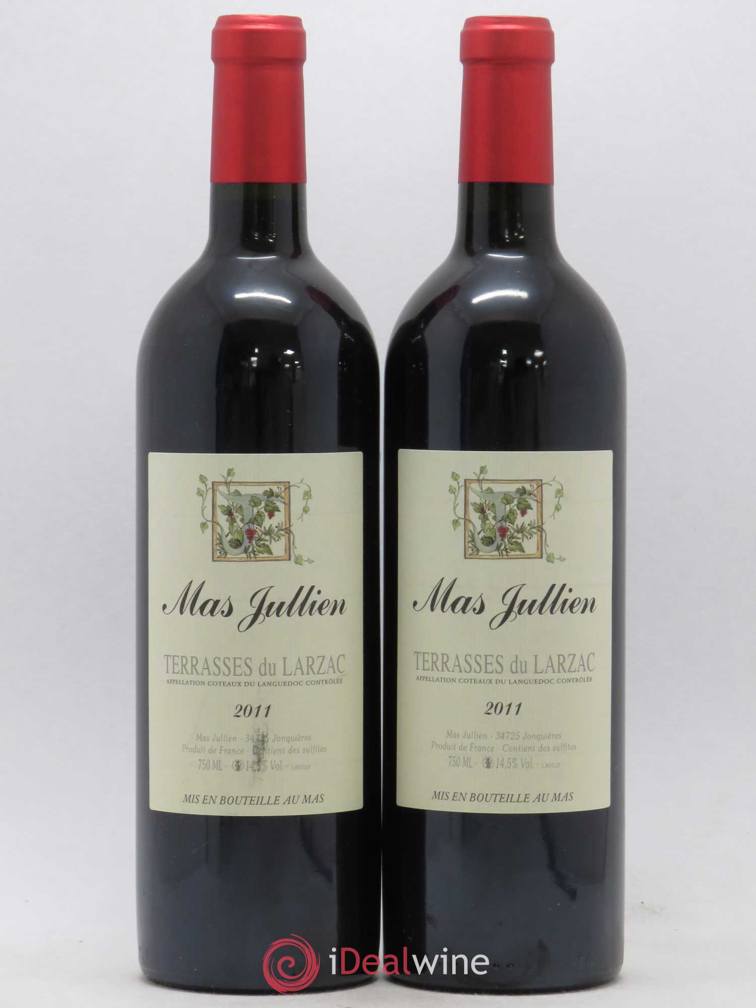 Terrasses du Larzac Mas Jullien Olivier Jullien 2011 - Lot de 2 bouteilles - 0