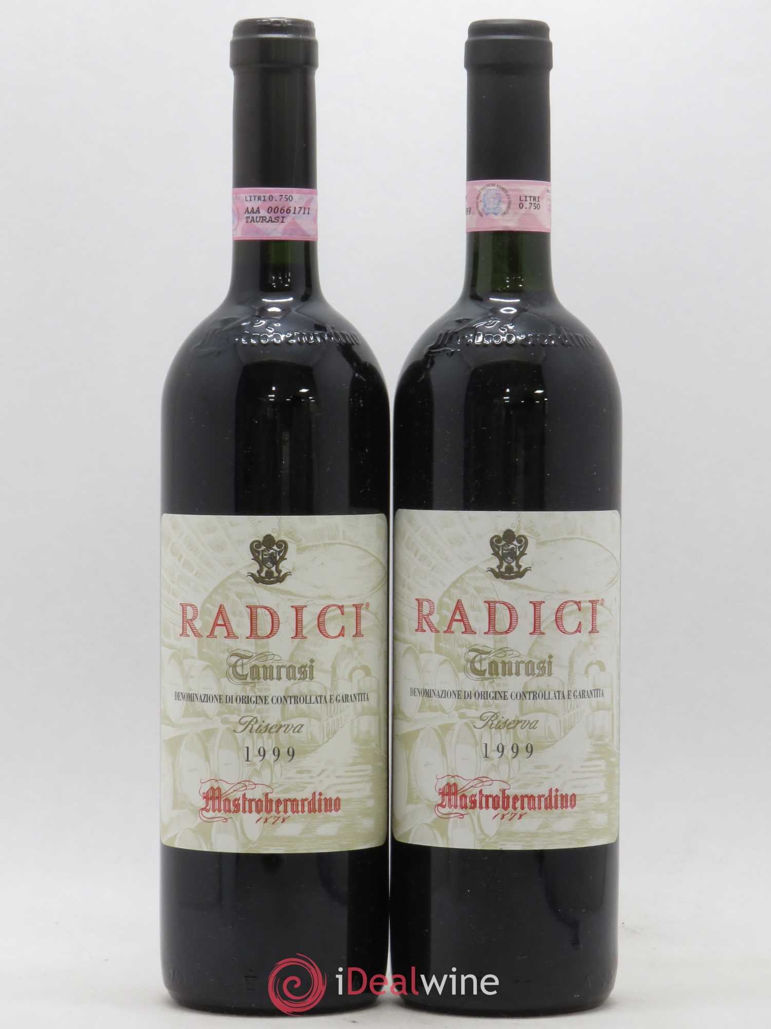 Taurasi DOCG Mastroberardino Radici Riserva 1999 - Lotto di 2 bottiglie - 0